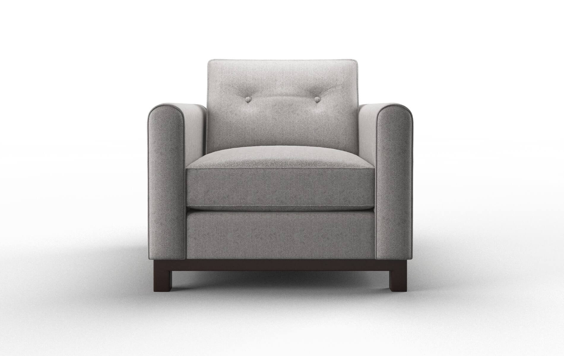 Rio Sasha Silver Chair espresso legs 1