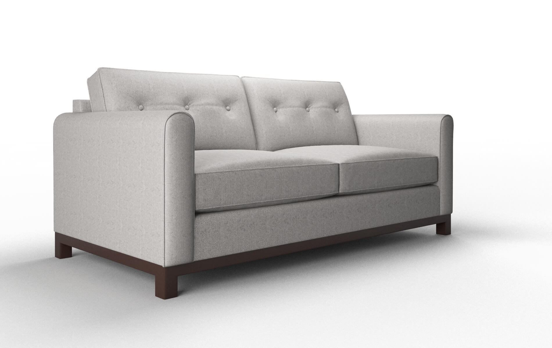 Rio Sasha Silver Sofa espresso legs 2