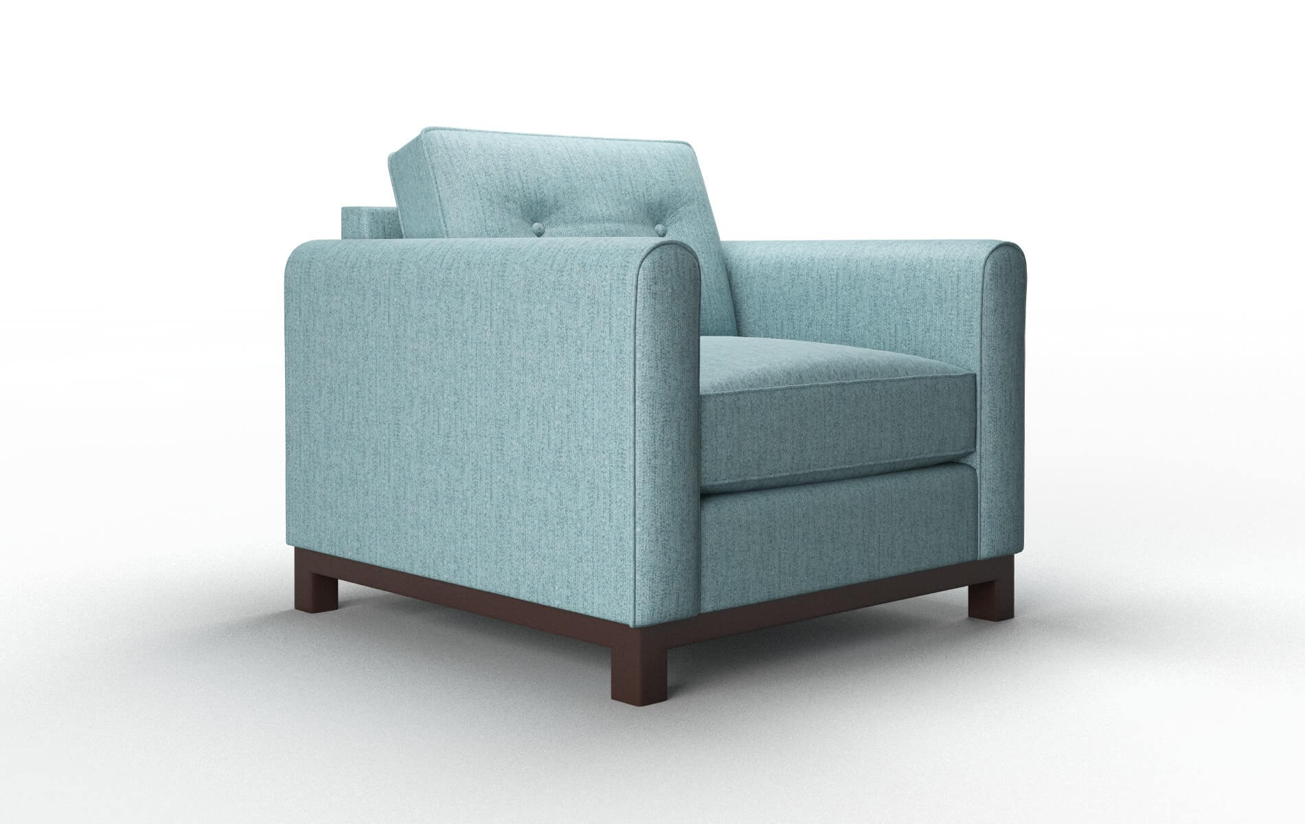 Rio Sasha Teal Chair espresso legs 2