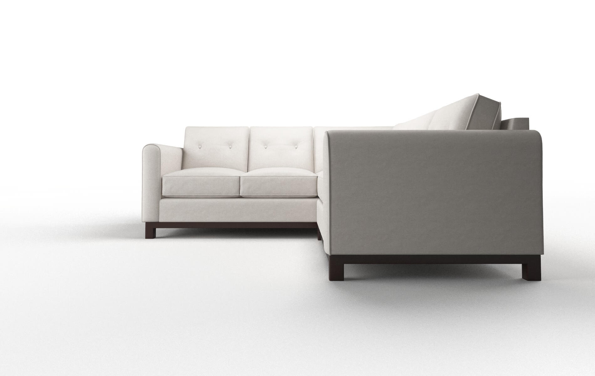Rio Suave Dove Sectional espresso legs 5