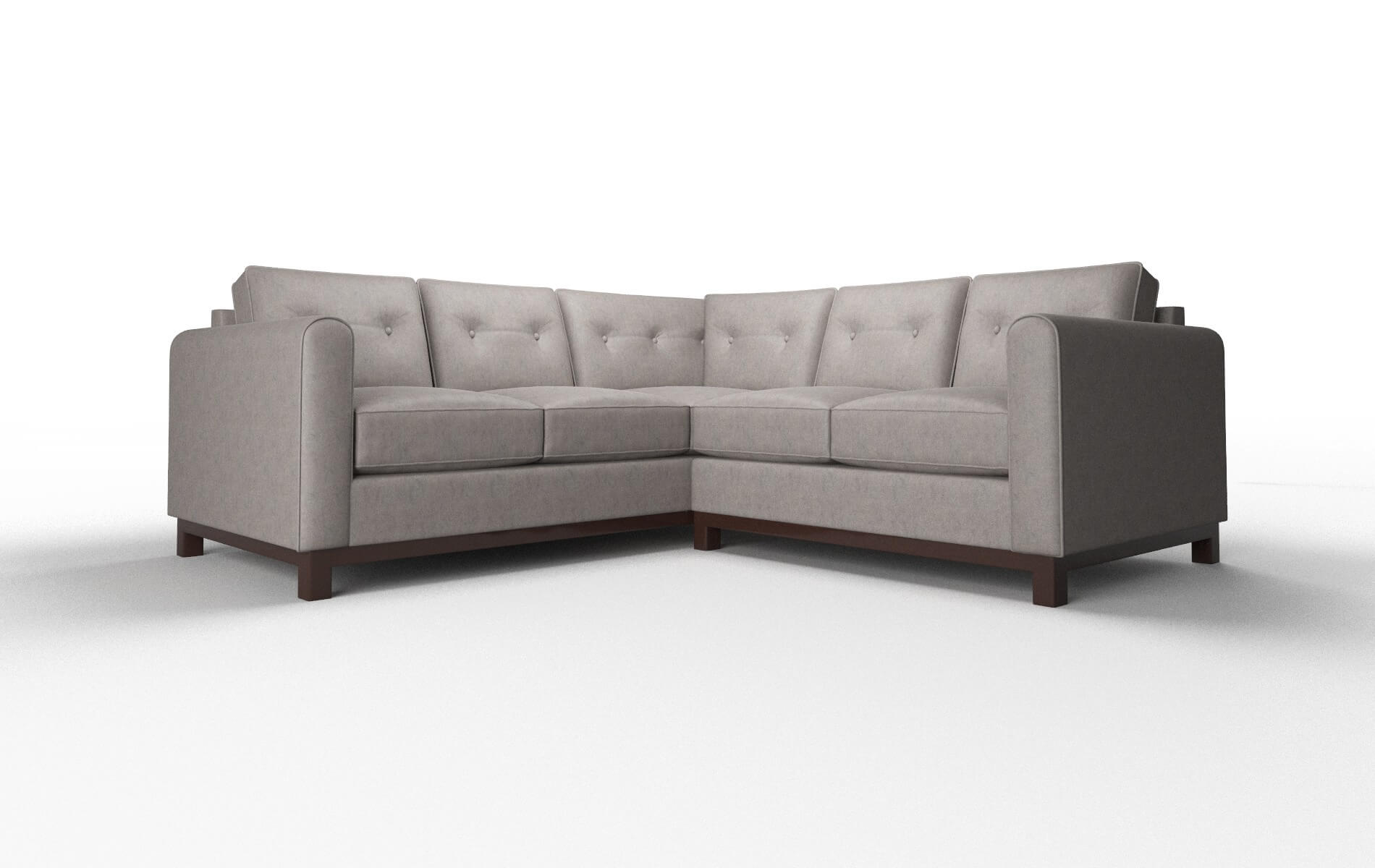 Rio Suave Slate Sectional espresso legs 1