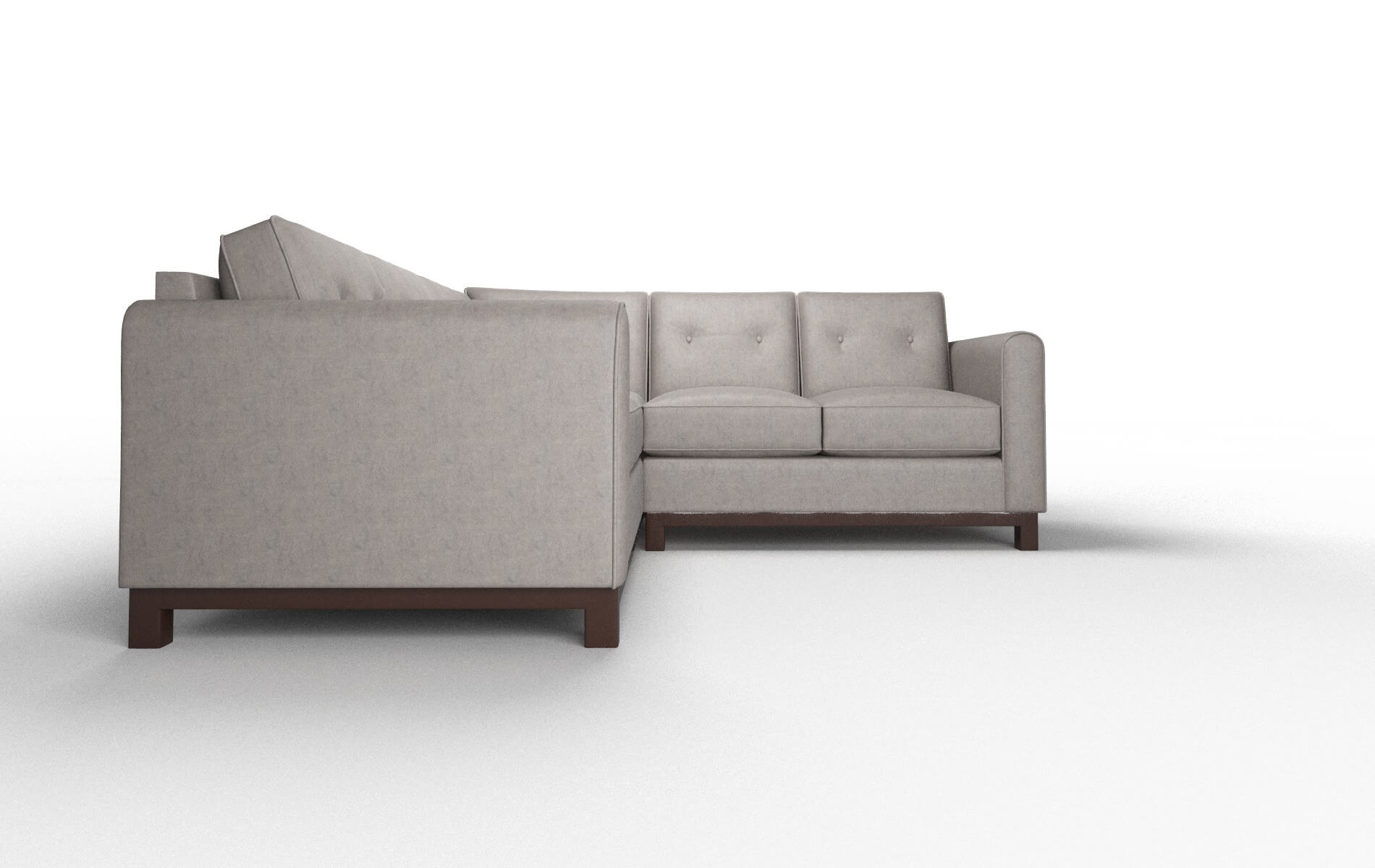 Rio Suave Slate Sectional espresso legs 2