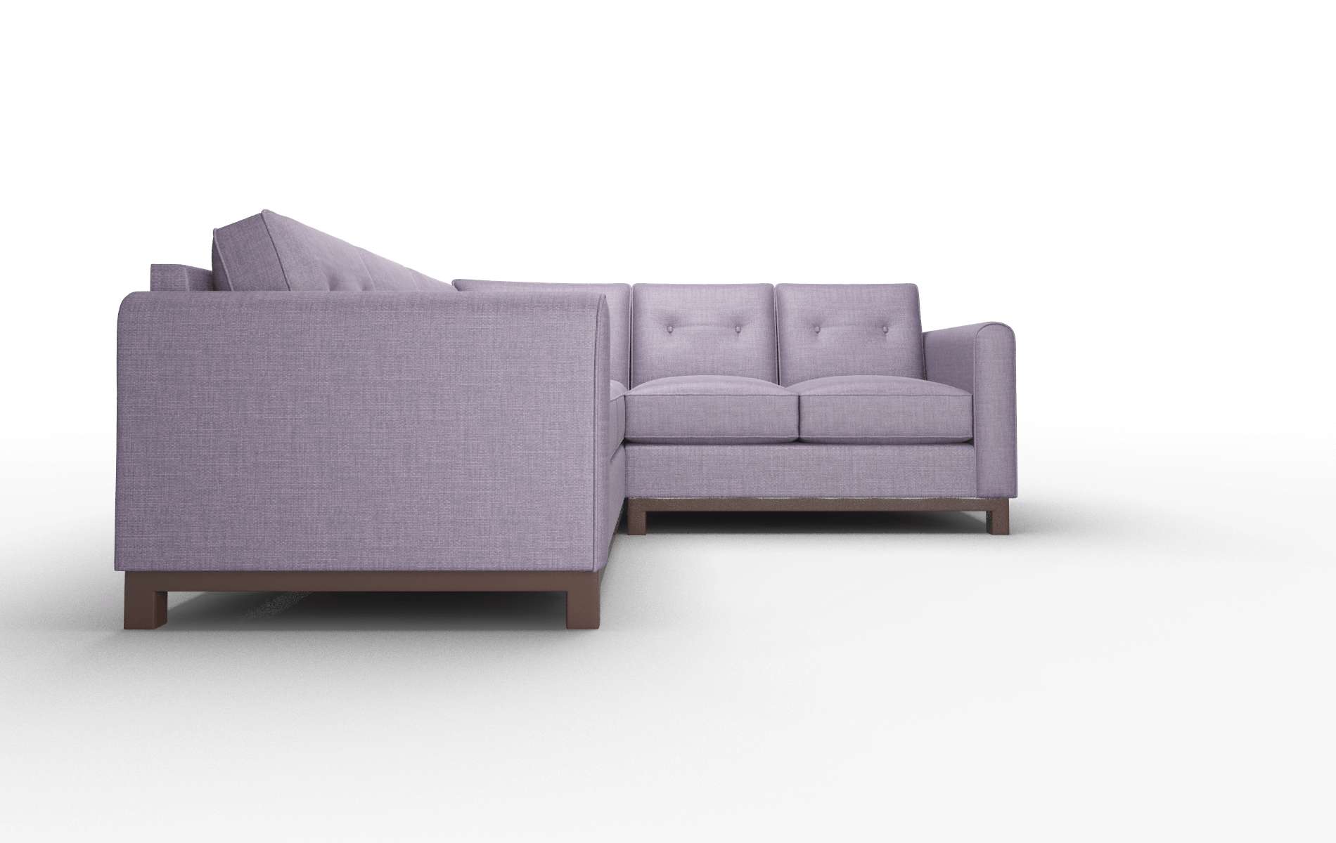 Rio Tess Blackberry Sectional espresso legs 2