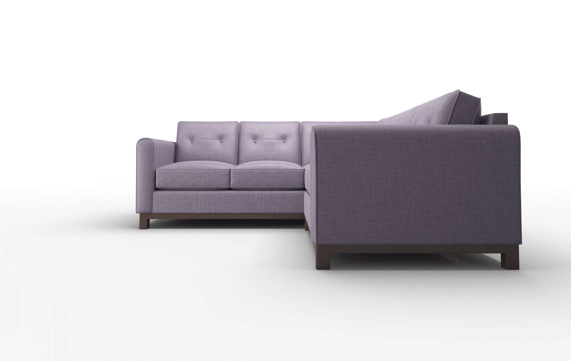 Rio Tess Blackberry Sectional espresso legs 5