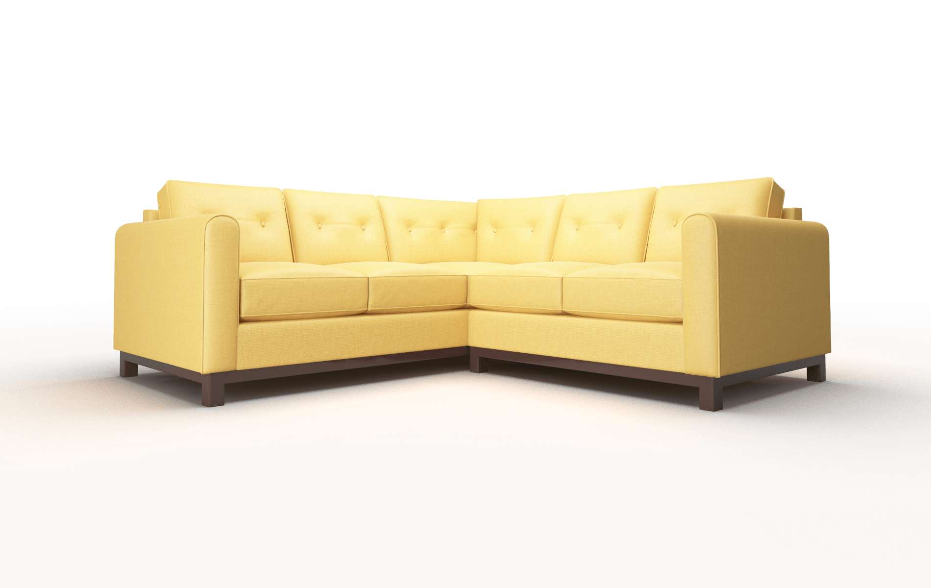 Rio Tess Turmeric Sectional espresso legs 1