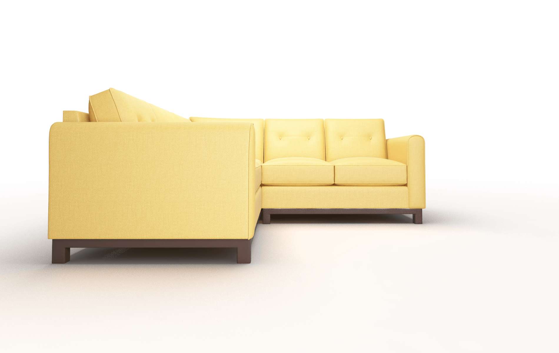 Rio Tess Turmeric Sectional espresso legs 2
