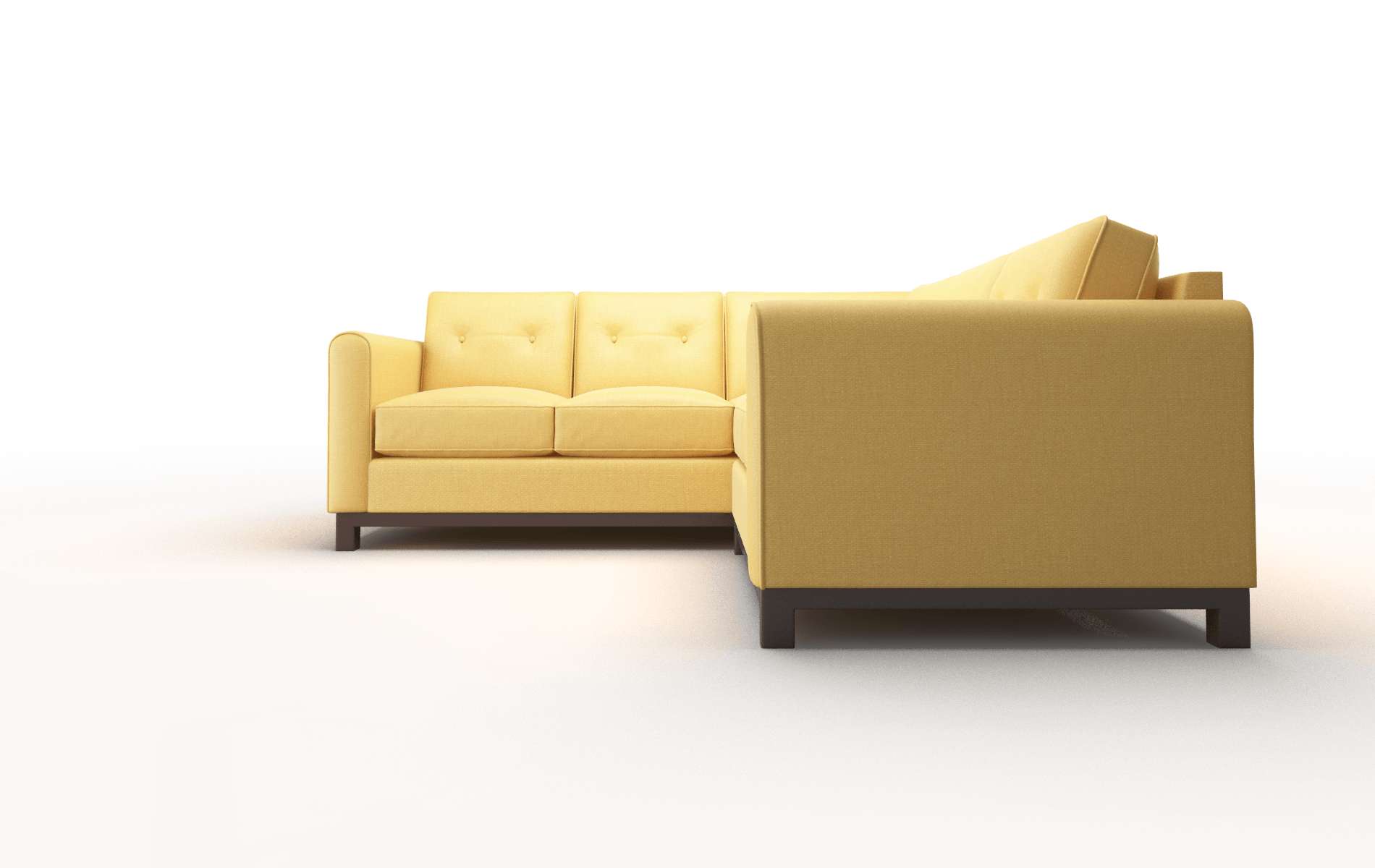 Rio Tess Turmeric Sectional espresso legs 5
