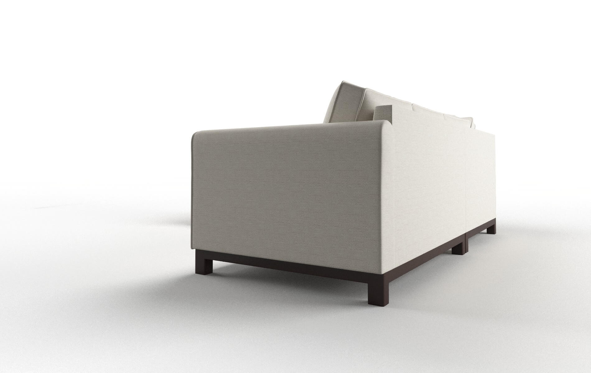 Rio Venus Cream Sectional espresso legs 4
