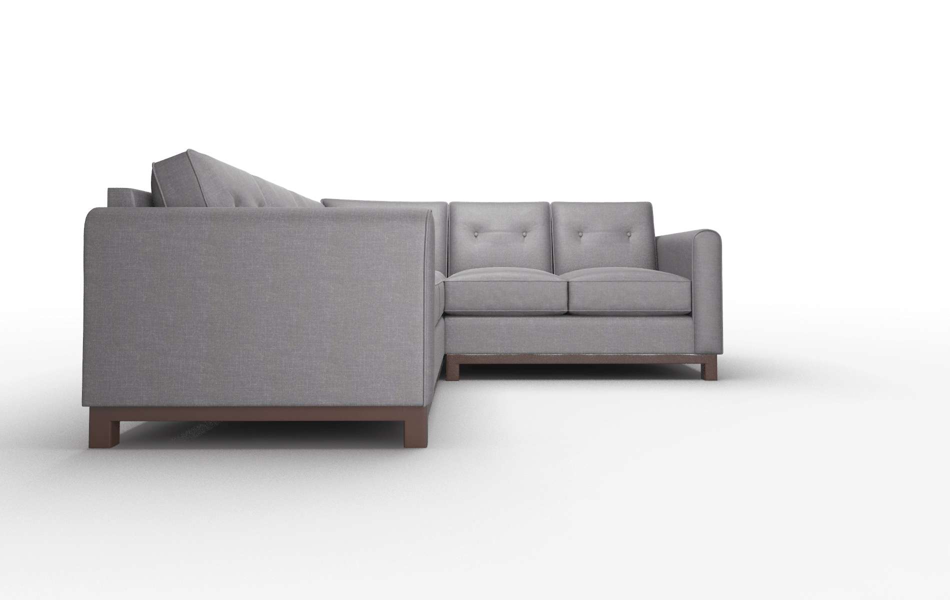 Rio Venus Onyx Sectional espresso legs 2