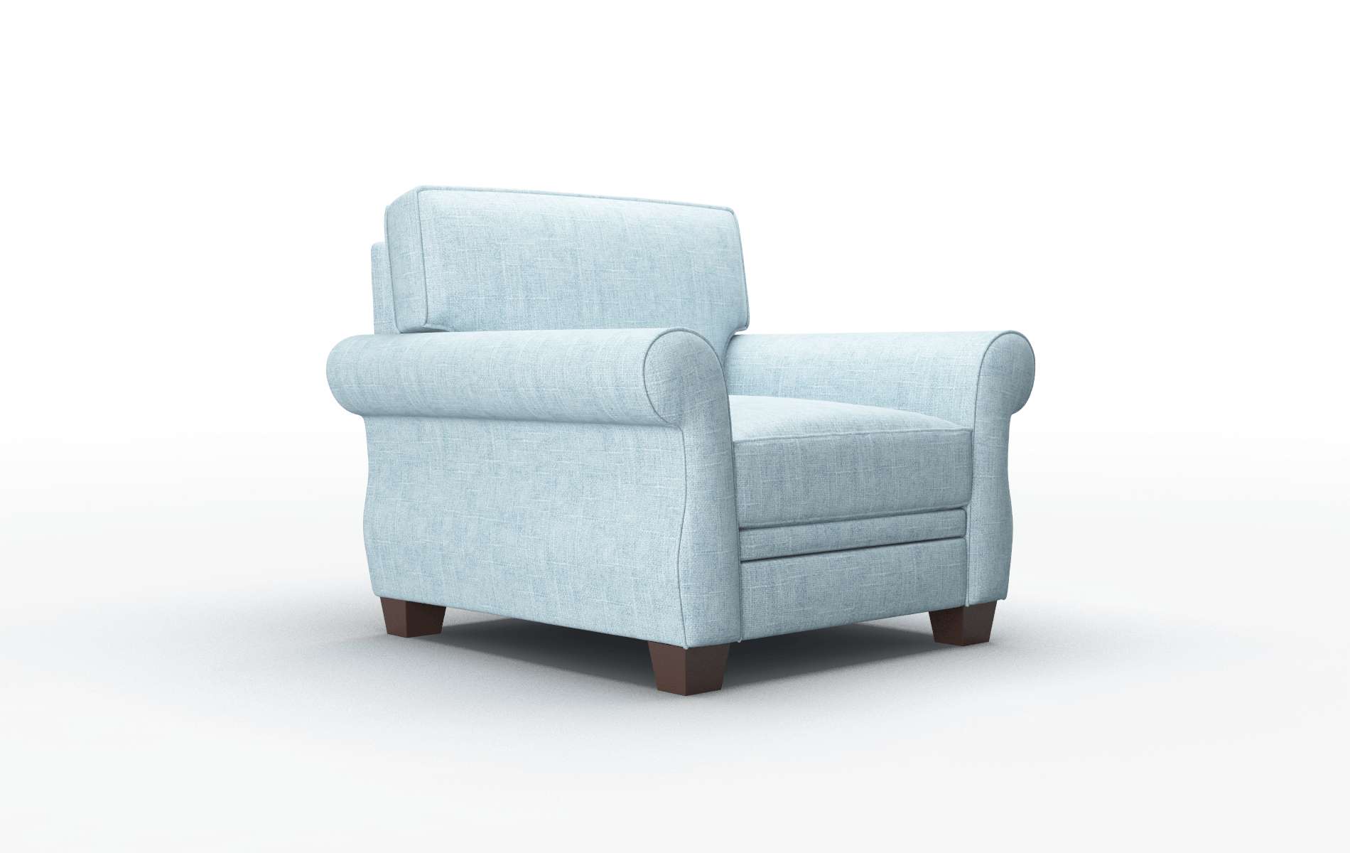 Rome Atlas Turquoise Chair espresso legs 2