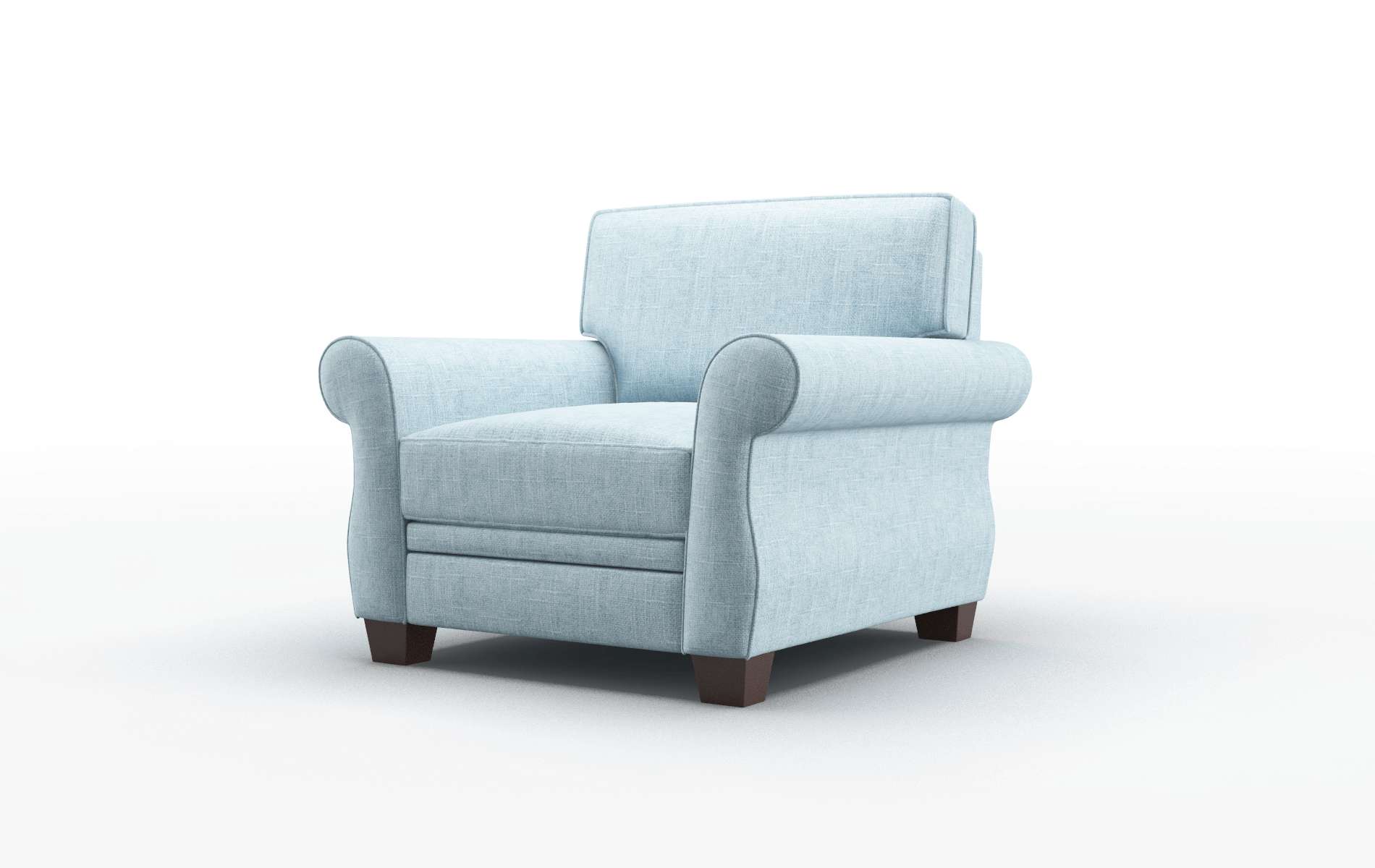 Rome Atlas Turquoise Chair espresso legs 4