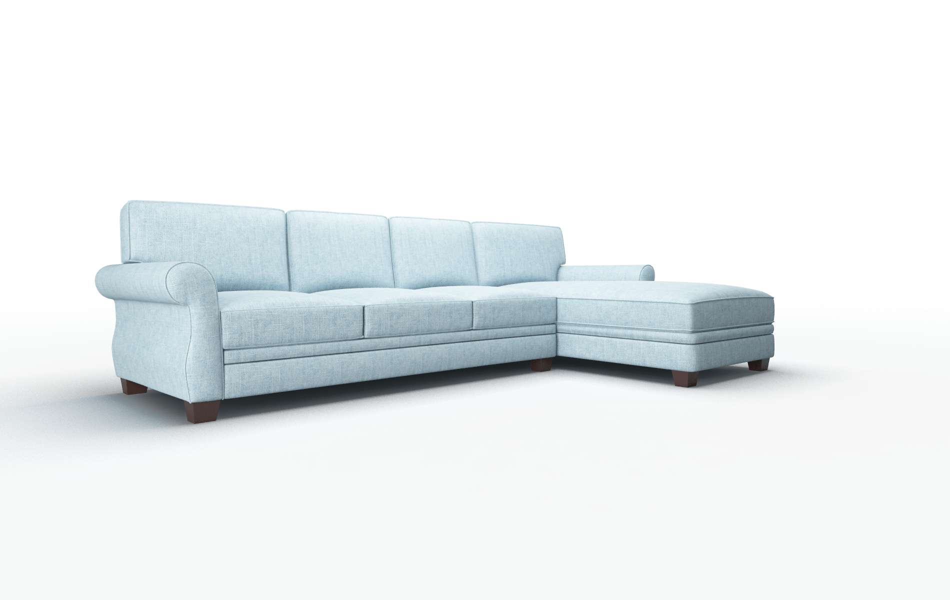 Rome Atlas Turquoise Panel espresso legs 2