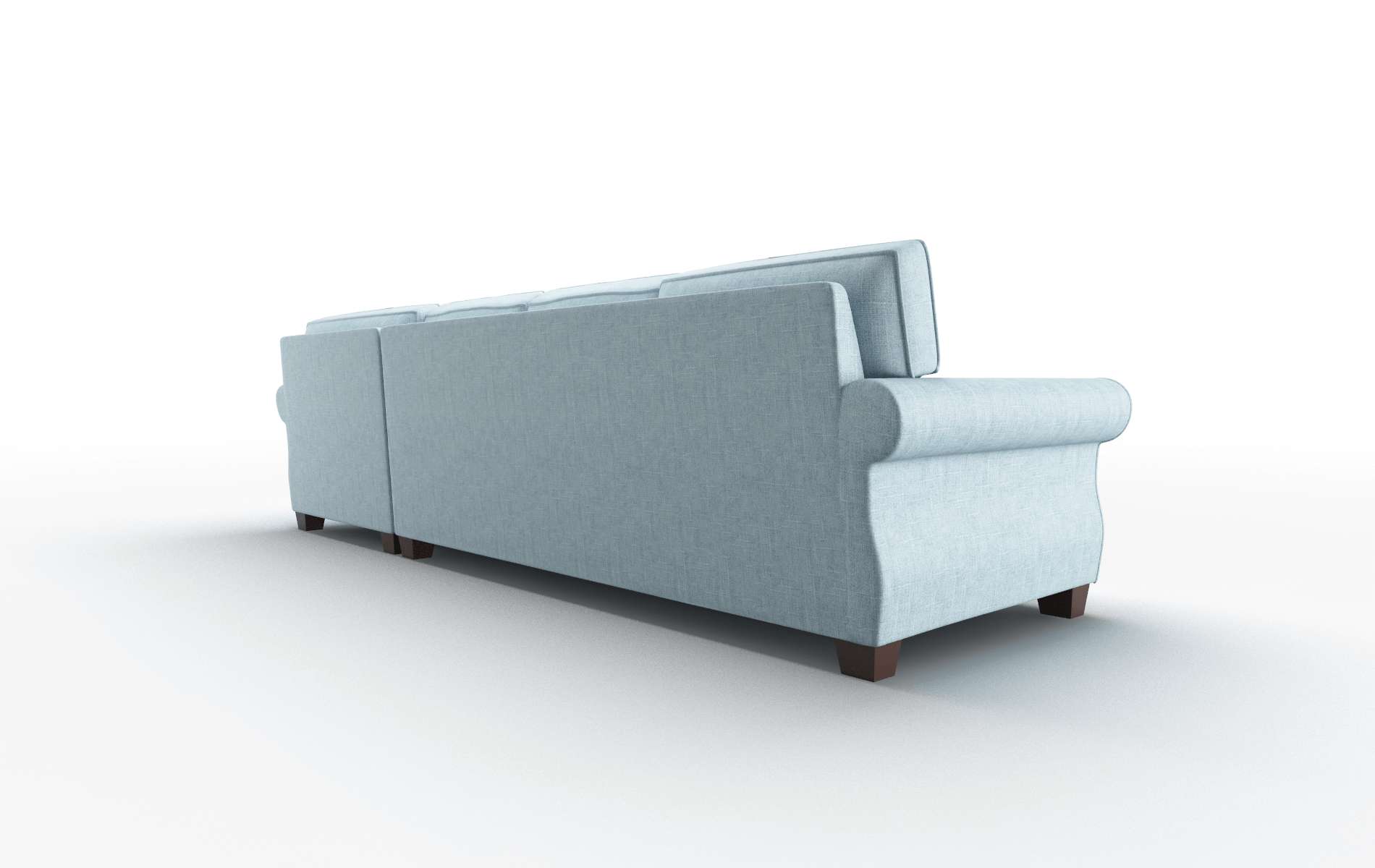 Rome Atlas Turquoise Panel espresso legs 5