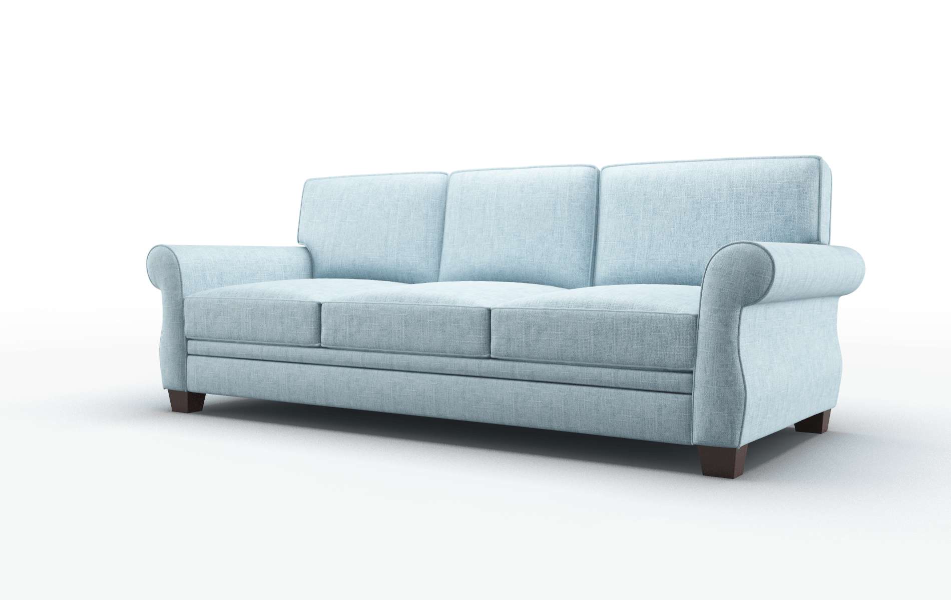 Rome Atlas Turquoise Sofa espresso legs 4