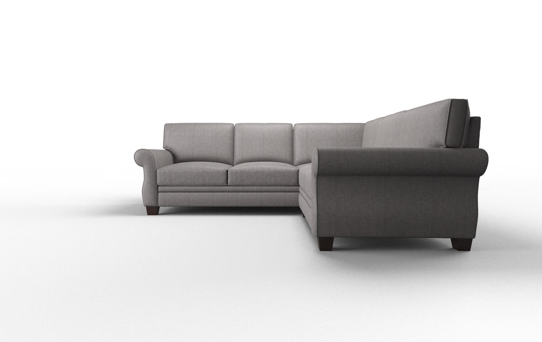 Rome Atlas_plz Silver Sectional espresso legs 5