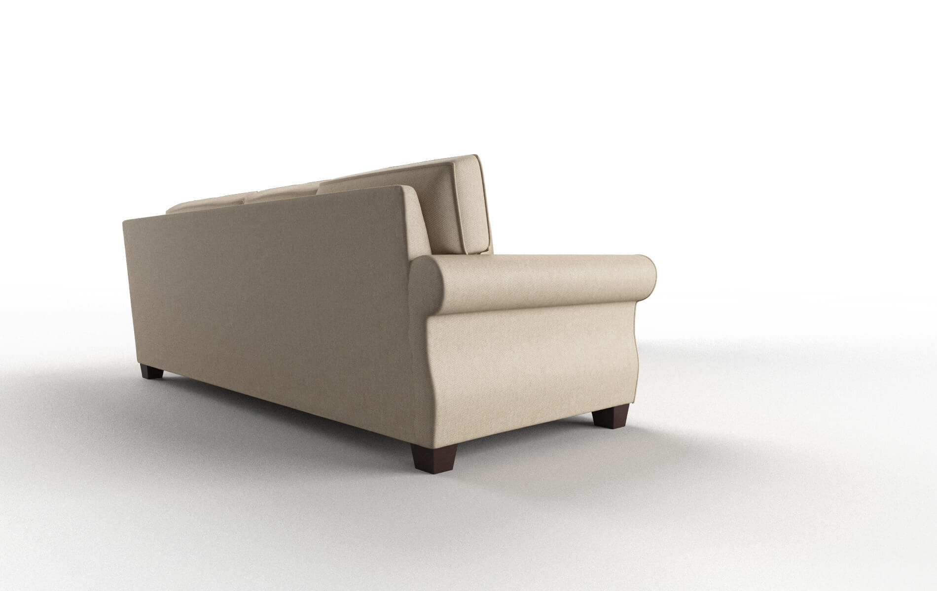 Rome Avenger Burlap Sectional espresso legs 3