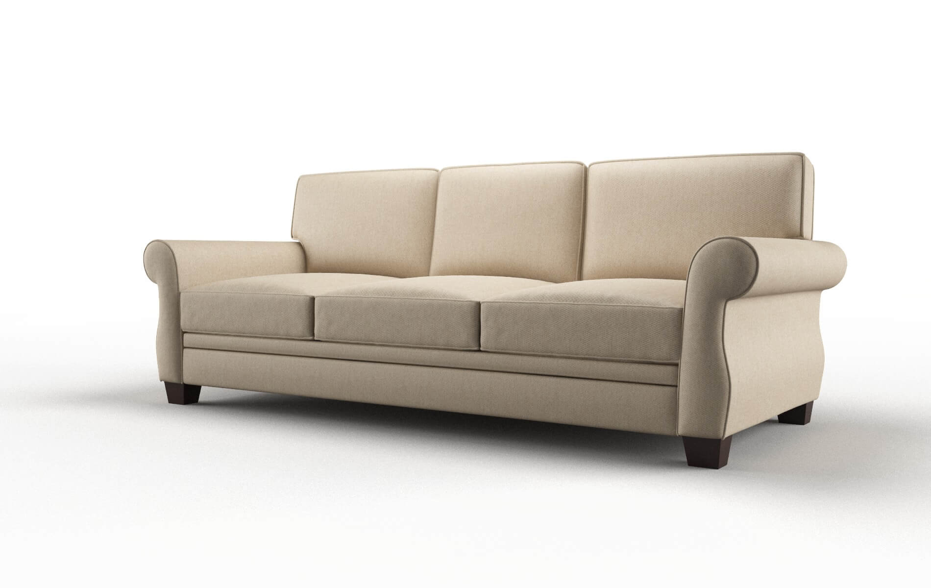 Rome Avenger Burlap Sofa espresso legs 4