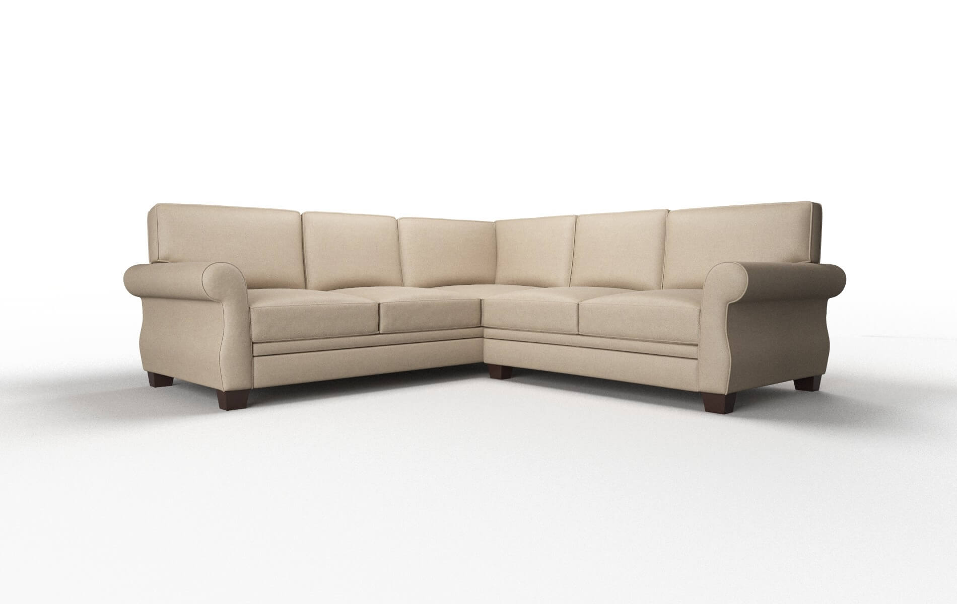 Rome Avenger Driftwood Sectional espresso legs 1