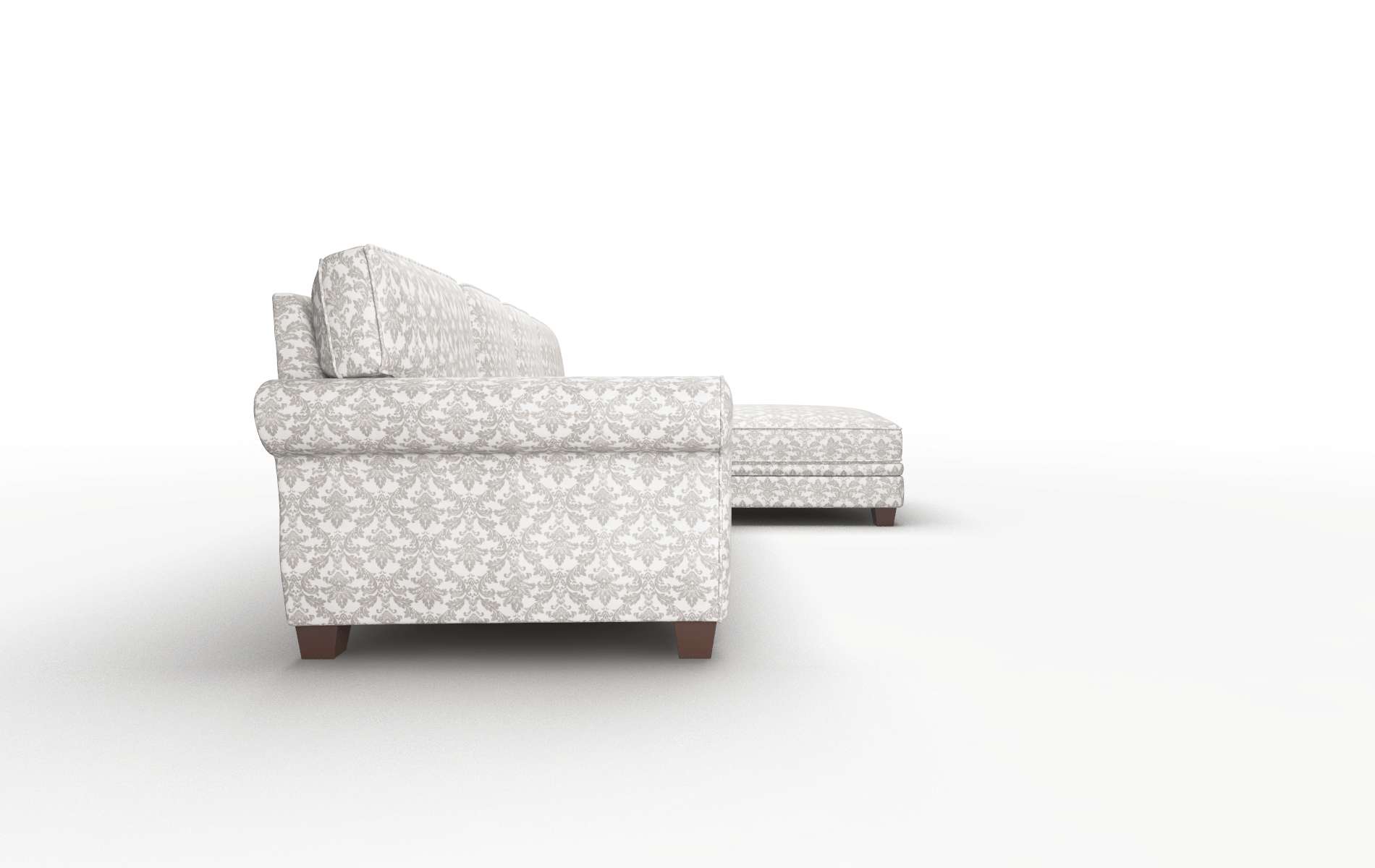 Rome Bergamo Dove Panel espresso legs 3