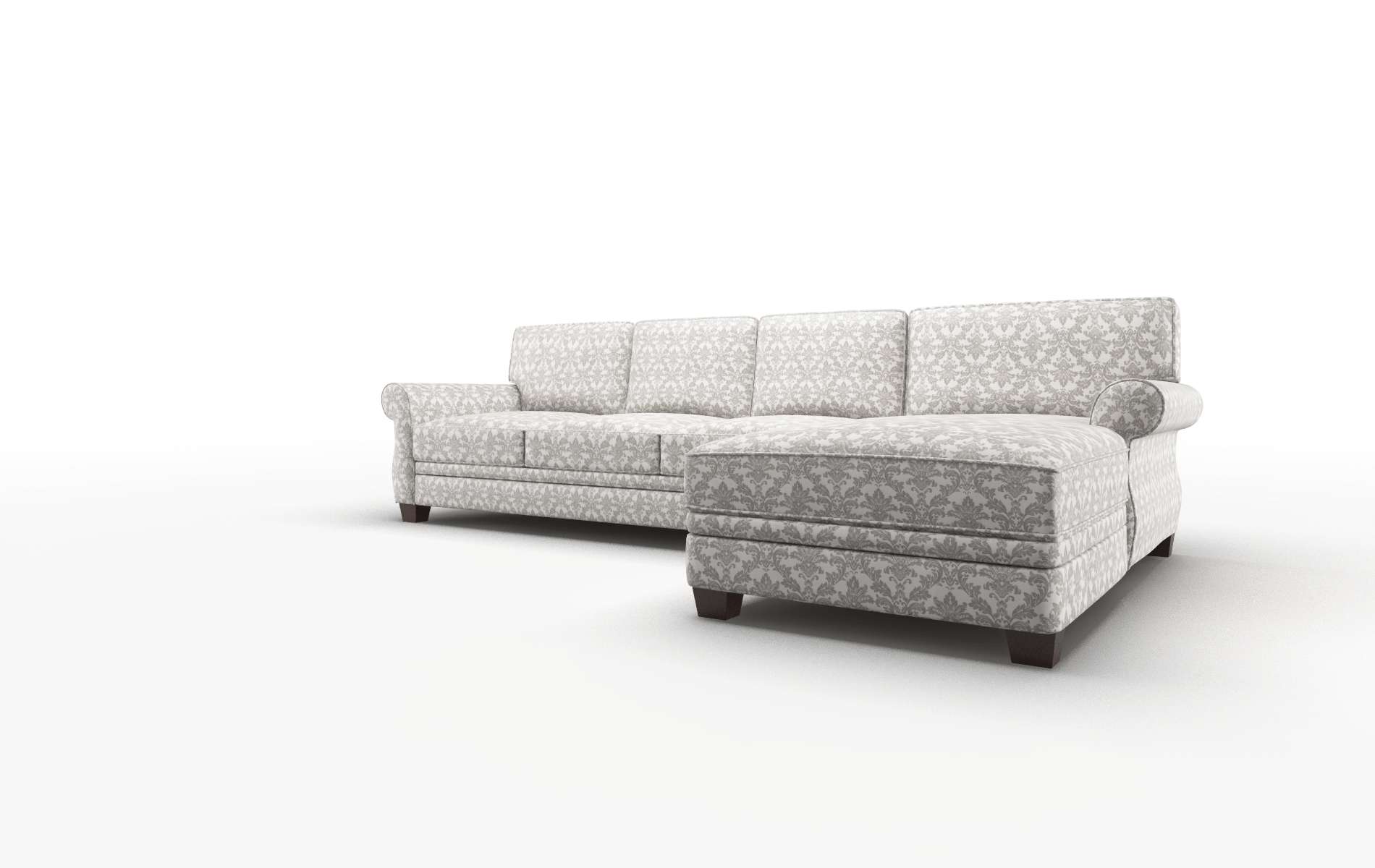 Rome Bergamo Dove Panel espresso legs 4