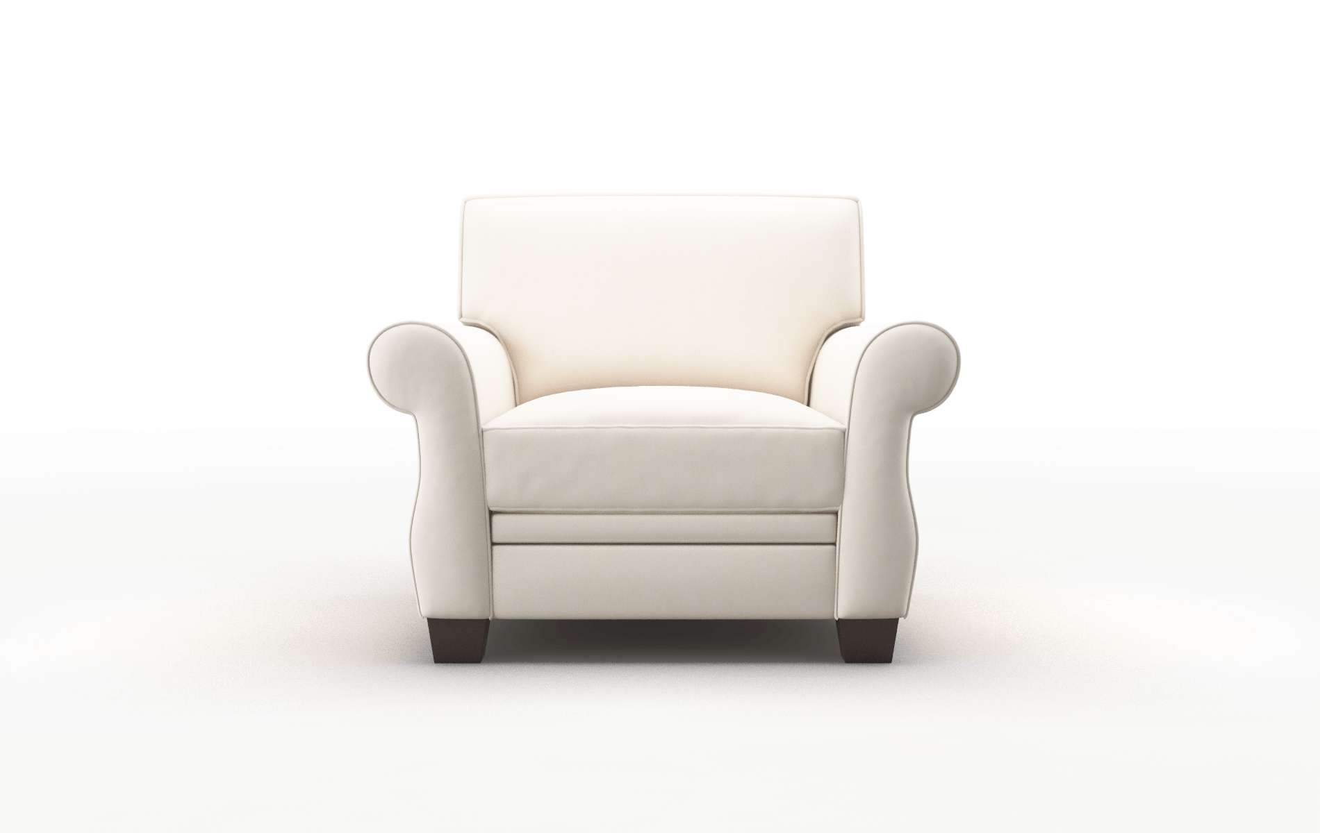 Rome Blanche-milky Chair Espresso Legs  1