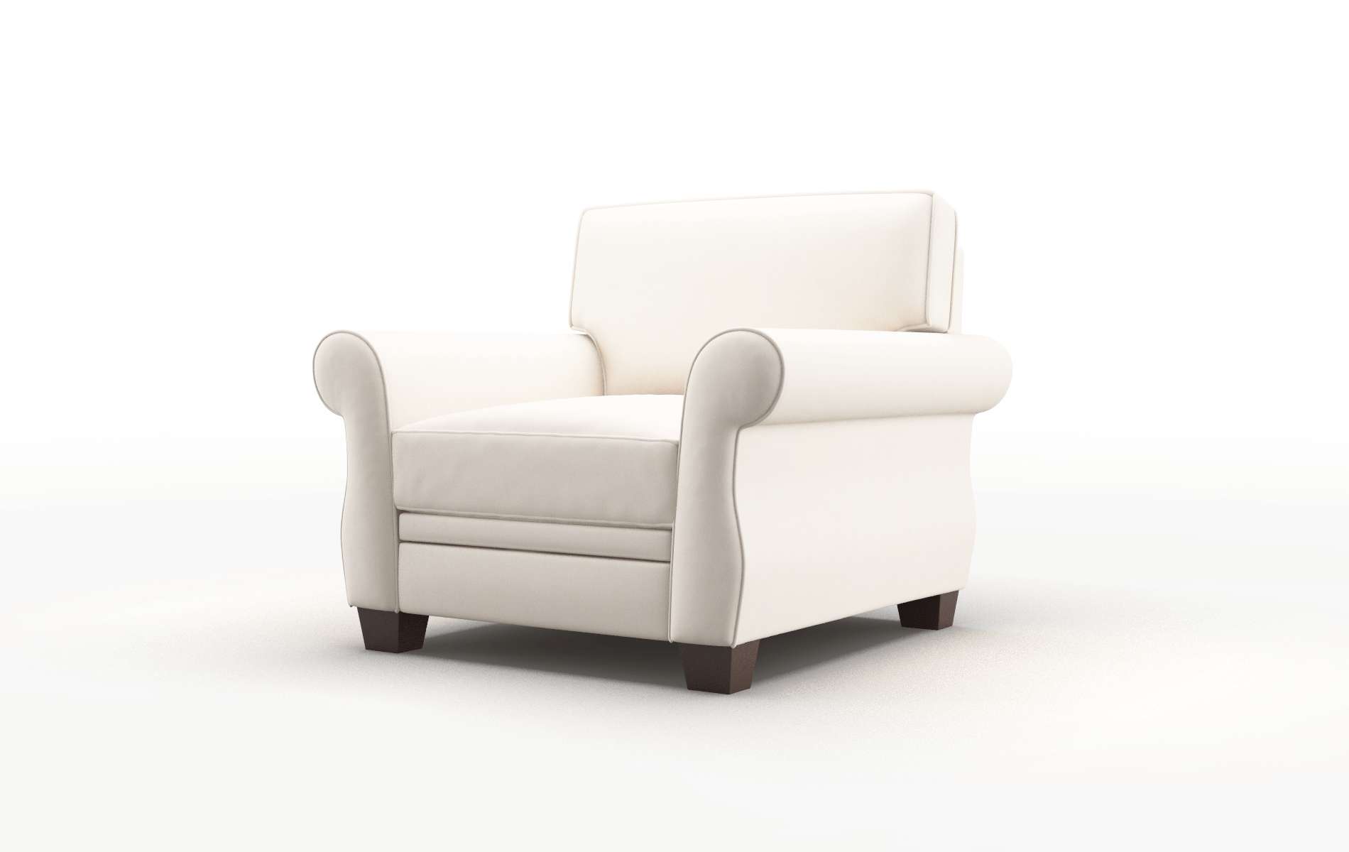 Rome Blanche Milky Chair espresso legs 4