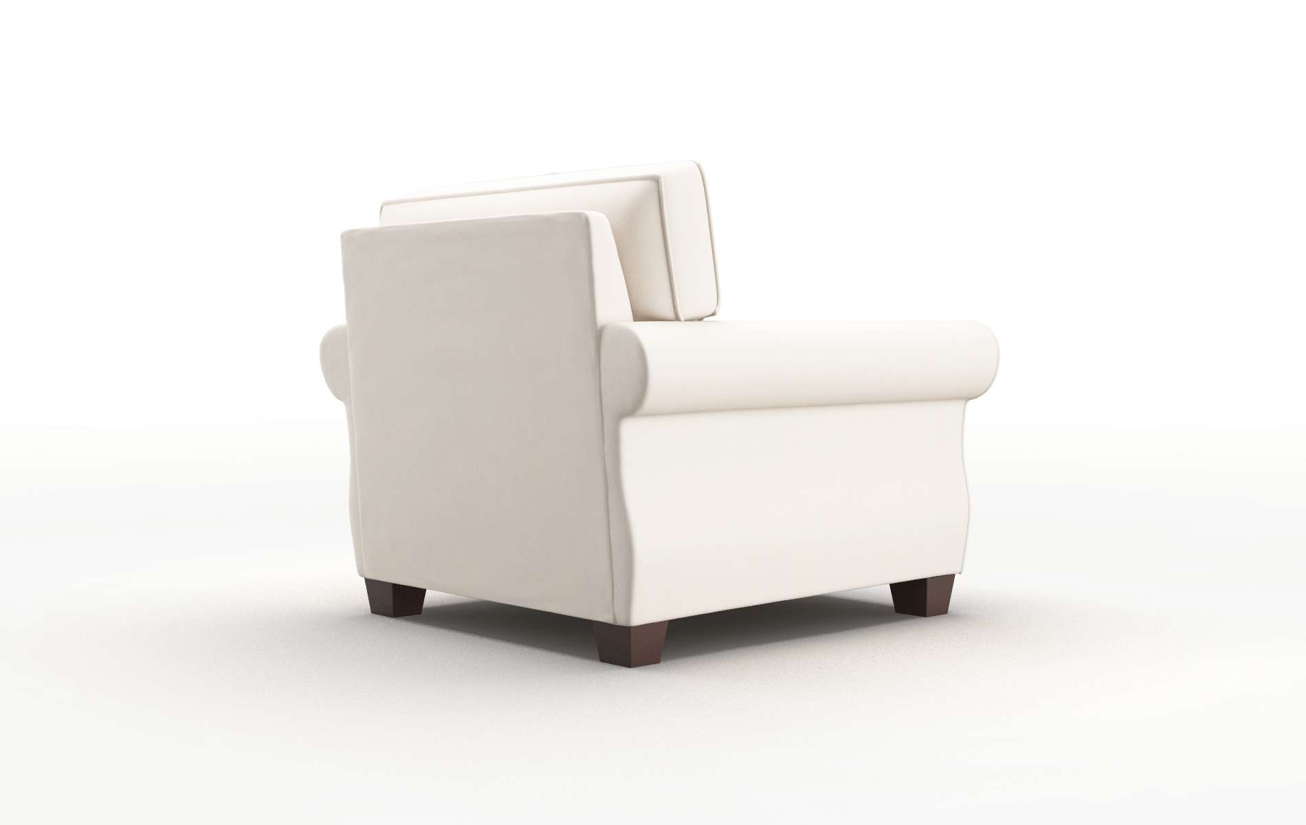 Rome Blanche Milky Chair espresso legs 5