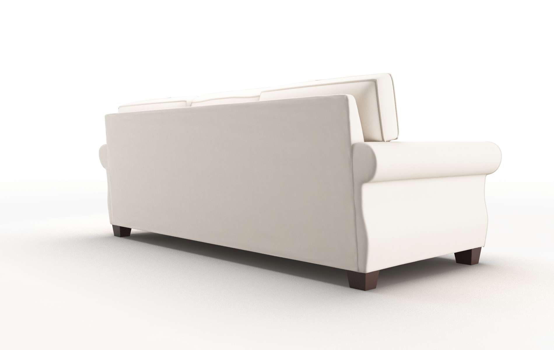 Rome Blanche Milky Sofa espresso legs 5