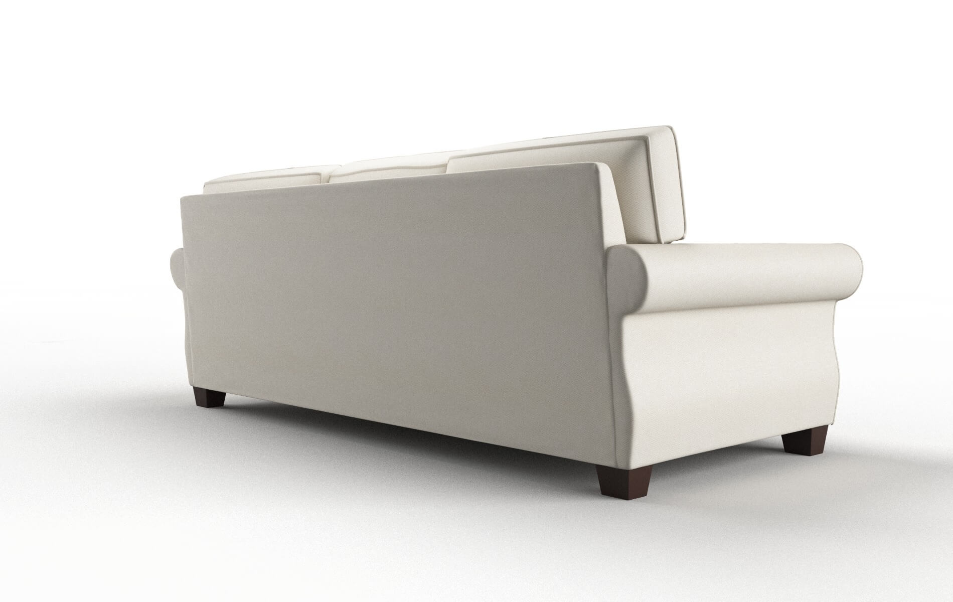 Rome Bungalow Ivory Sofa espresso legs 5
