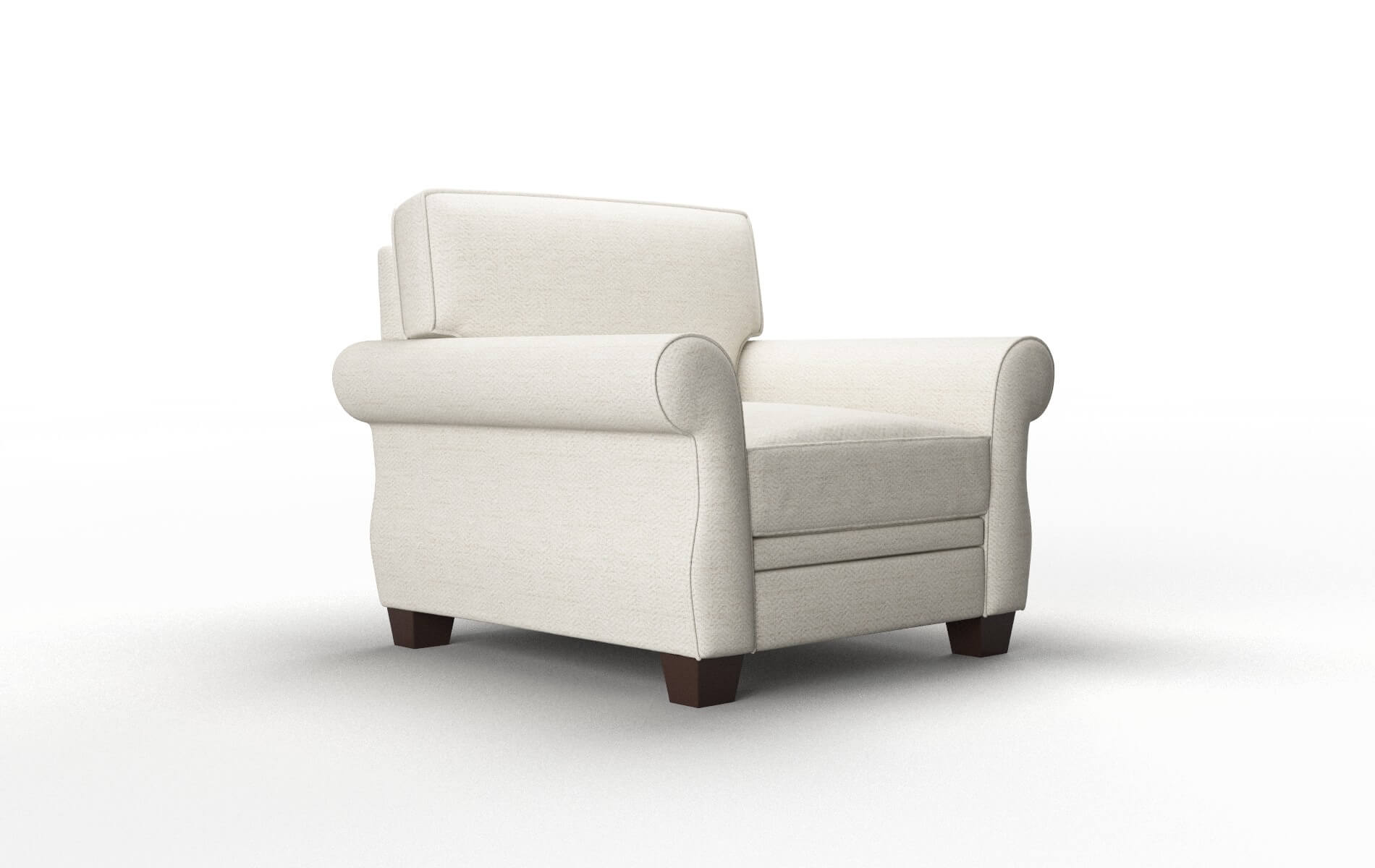 Rome Catalina Linen Chair espresso legs 2