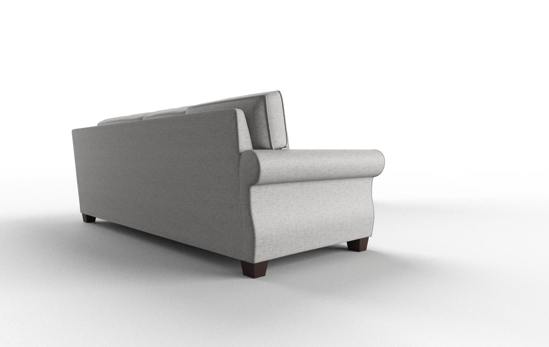 Rome Catalina Silver Sectional espresso legs 3