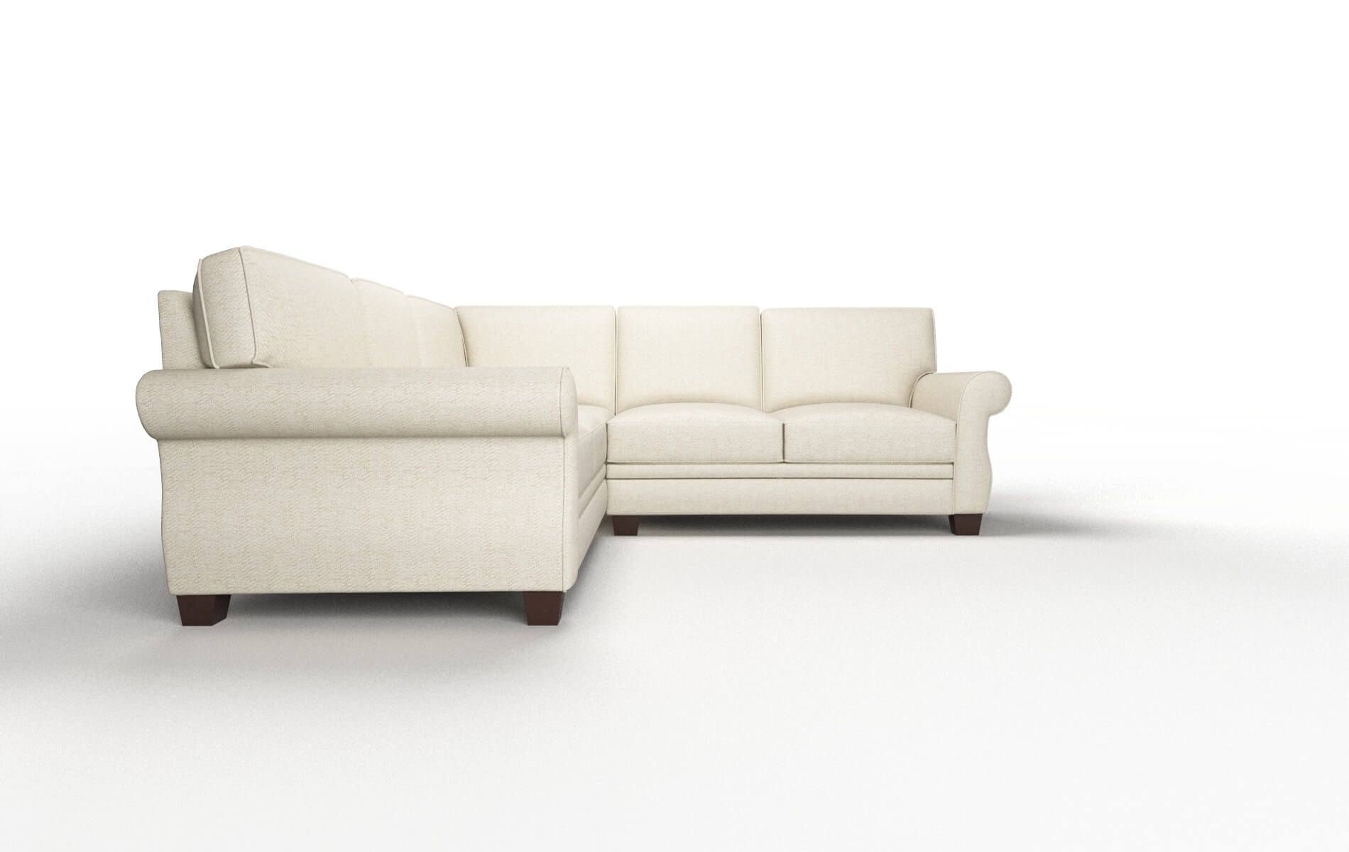 Rome Catalina Wheat Sectional espresso legs 2
