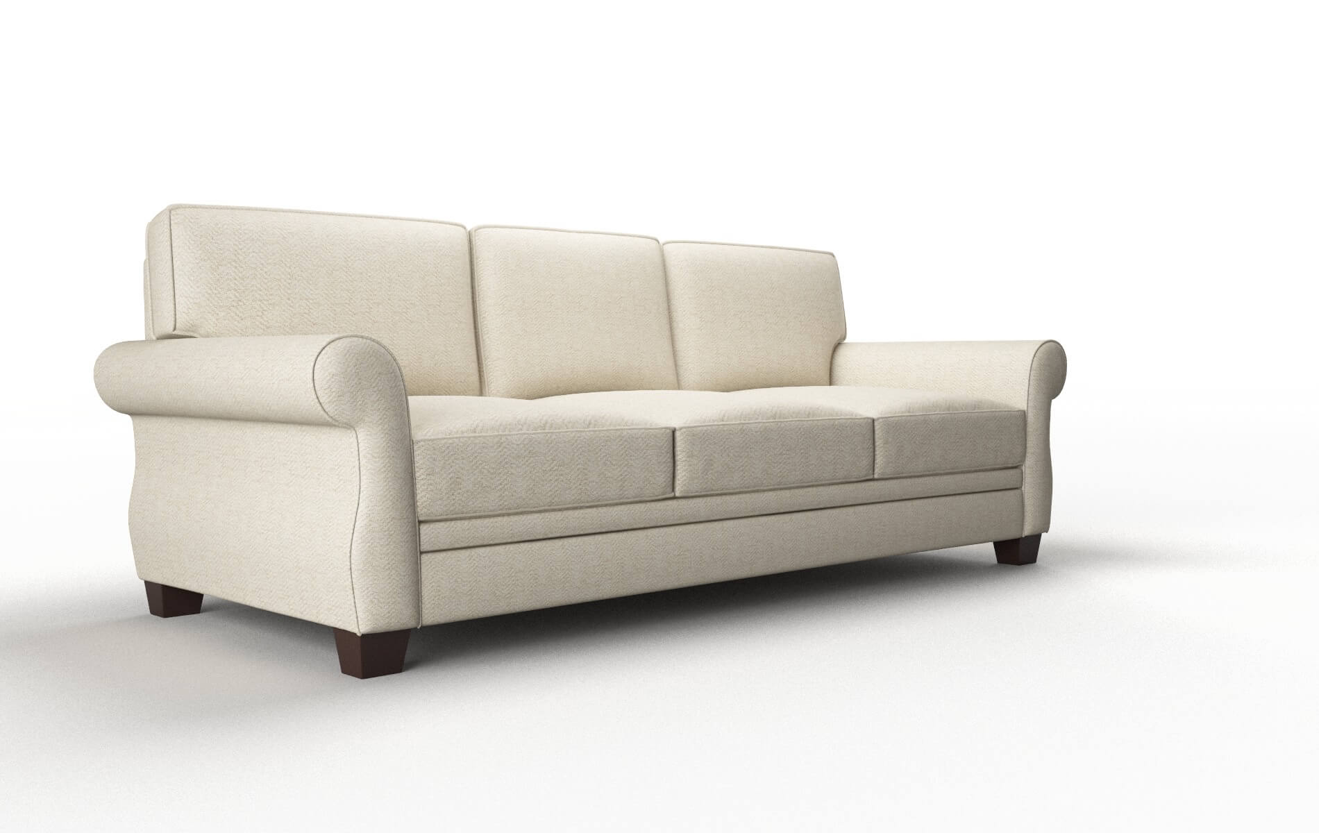 Rome Catalina Wheat Sofa espresso legs 2
