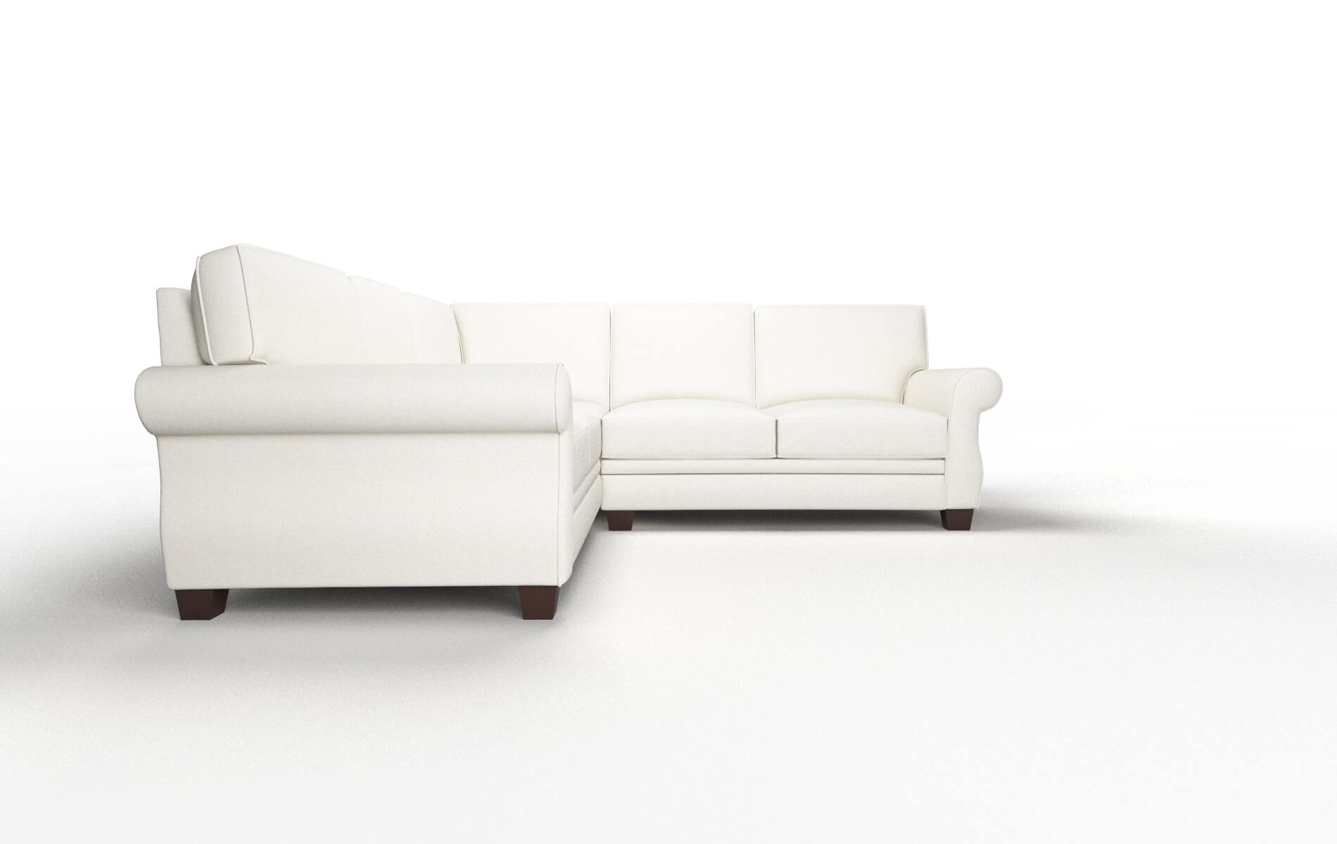 Rome Chance Bone Sectional espresso legs 2