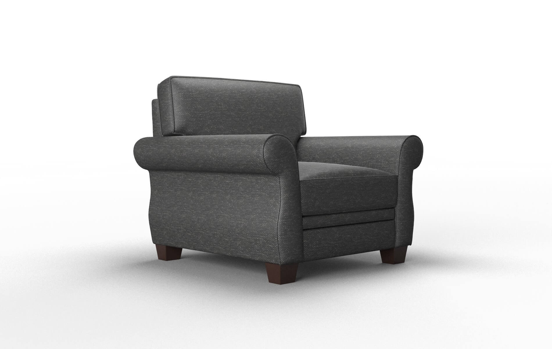 Rome Chance Denim Chair espresso legs 2