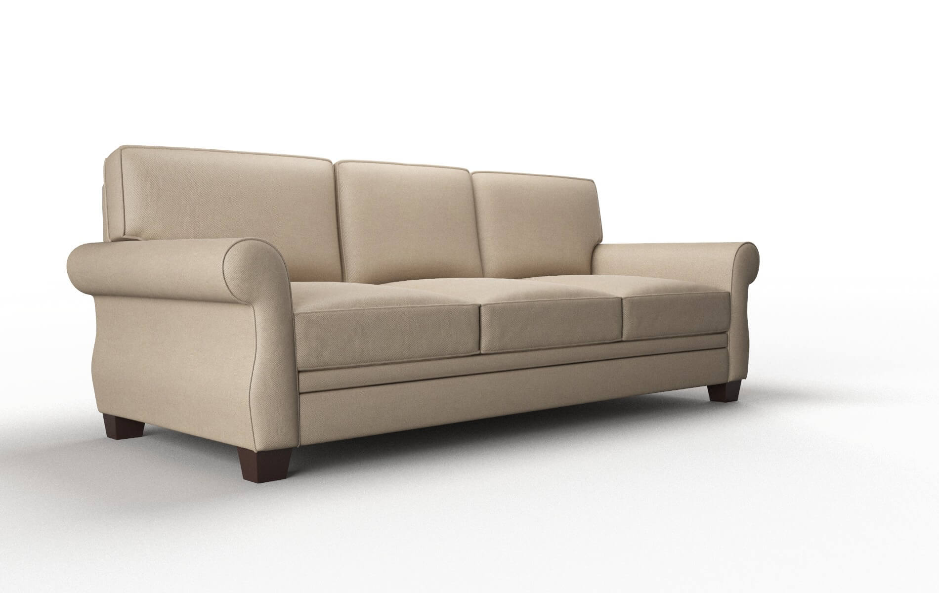 Rome Chance Platinum Sofa espresso legs 2