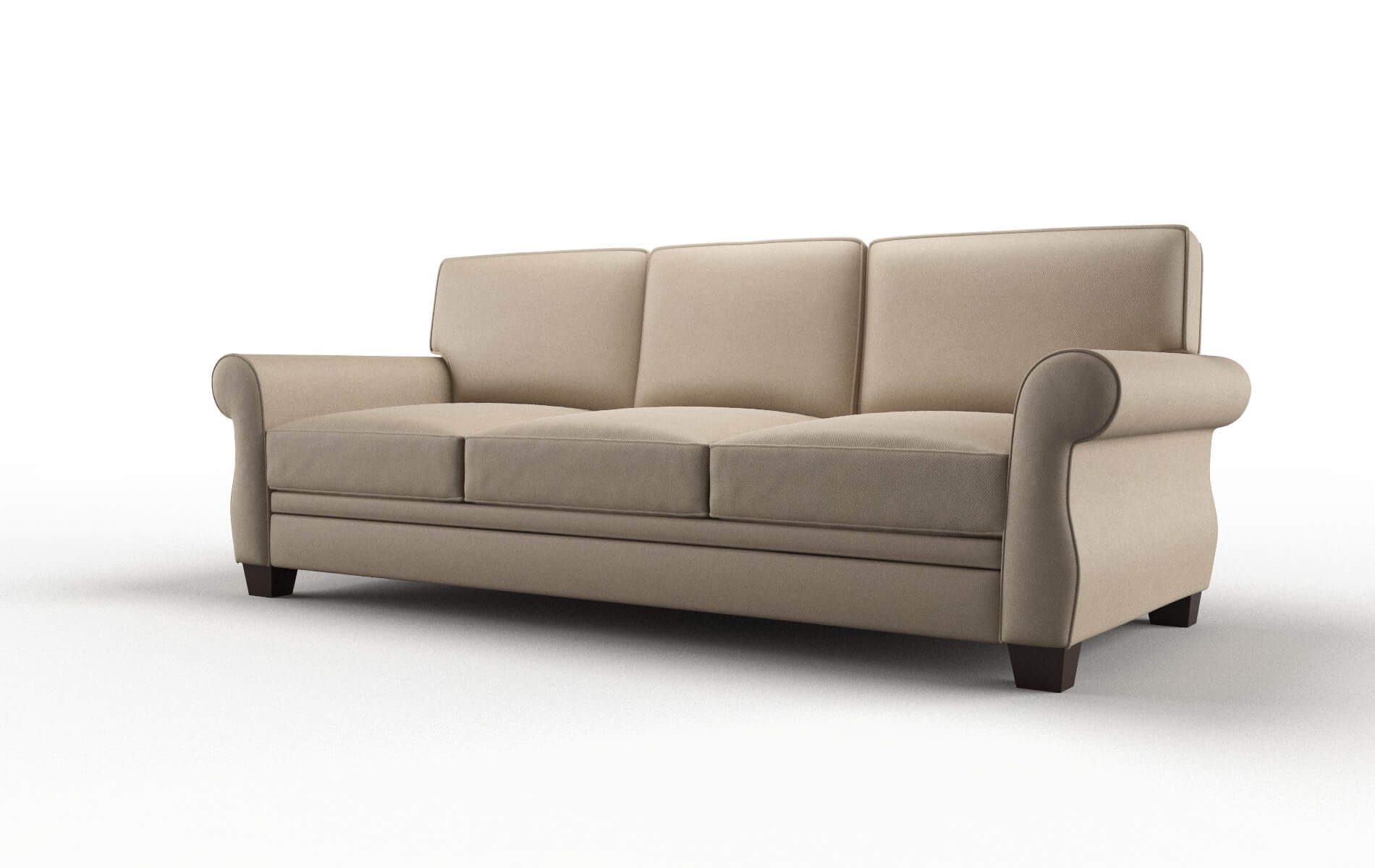 Rome Chance Platinum Sofa espresso legs 4