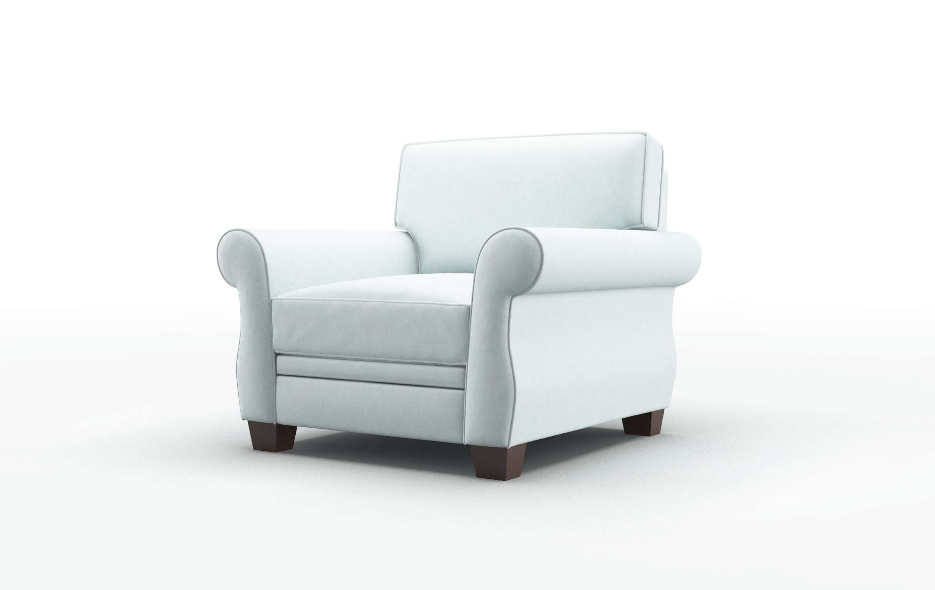 Rome Clyde Cornflower Chair espresso legs 4