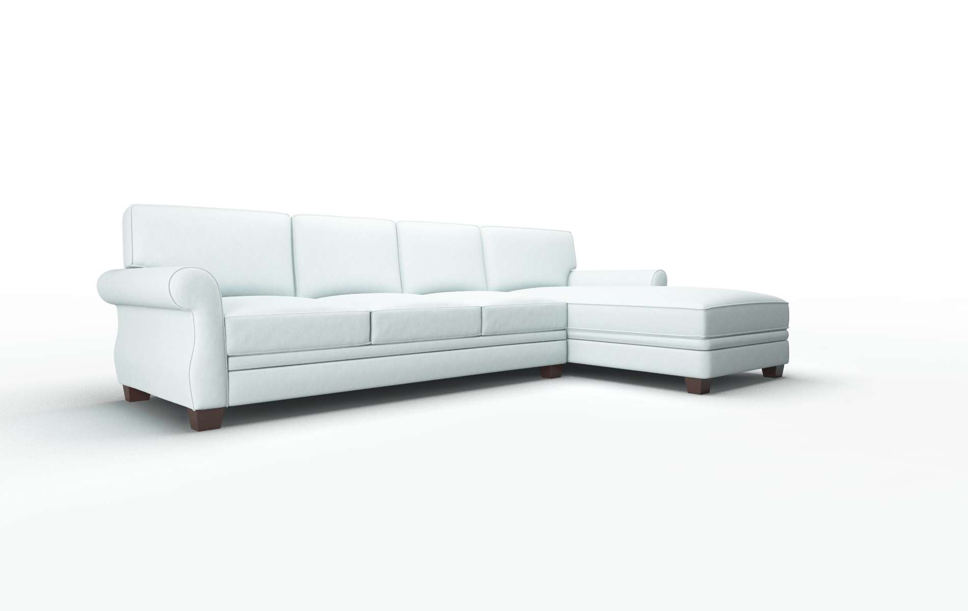 Rome Clyde Cornflower Panel espresso legs 2