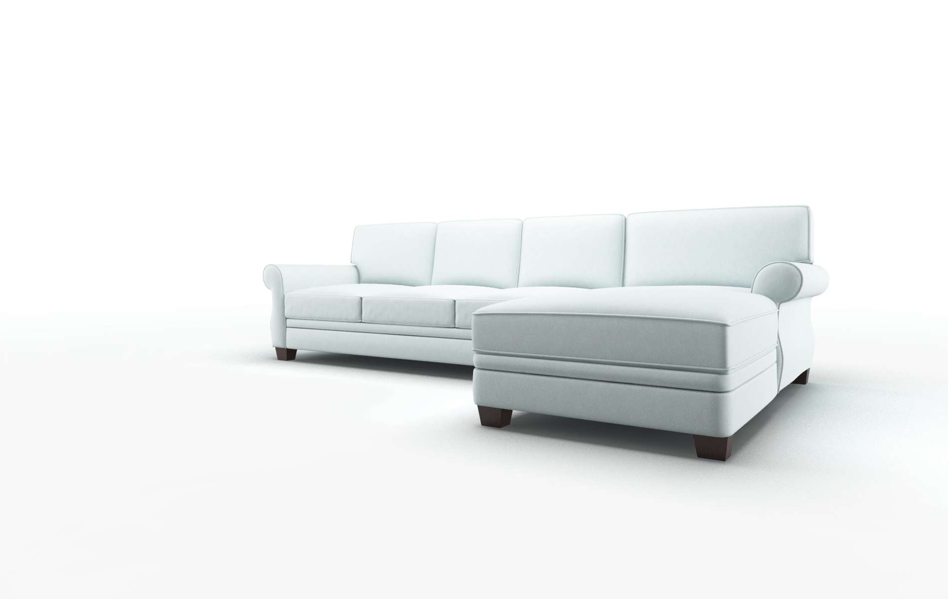 Rome Clyde Cornflower Panel espresso legs 4