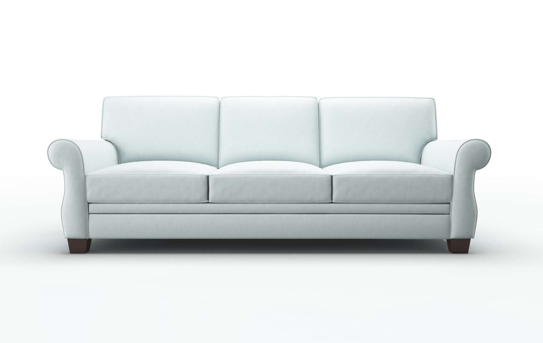 Rome Clyde Cornflower Sofa espresso legs 1