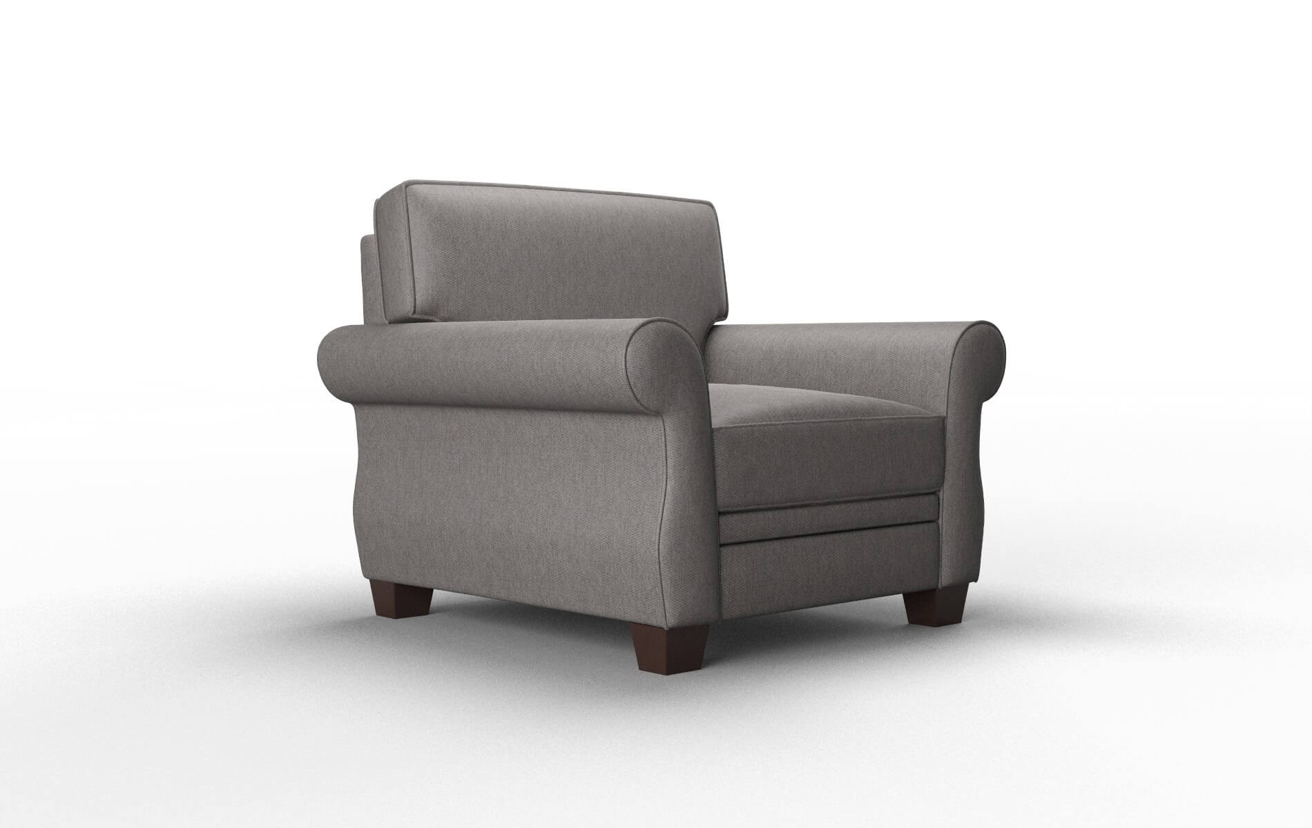 Rome Cosmo Charcoal Chair espresso legs 2