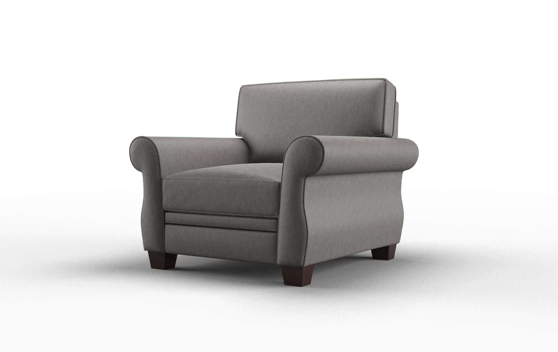 Rome Cosmo Charcoal Chair espresso legs 4