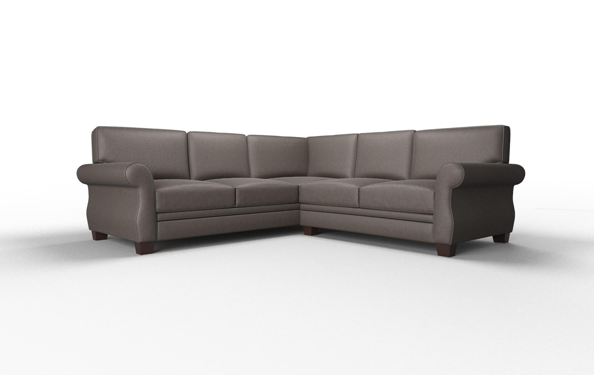 Rome Cosmo chocolate Sectional Espresso Legs  1