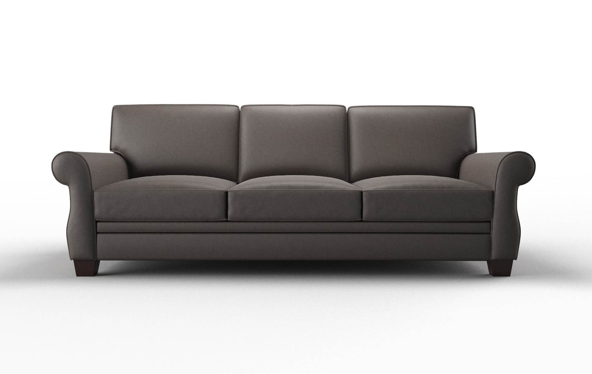 Rome Cosmo Chocolate Sofa espresso legs 1