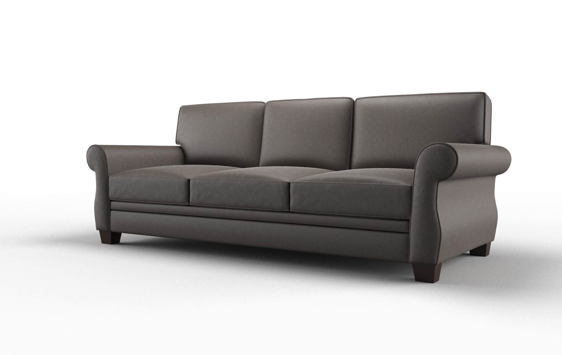 Rome Cosmo Chocolate Sofa espresso legs 4