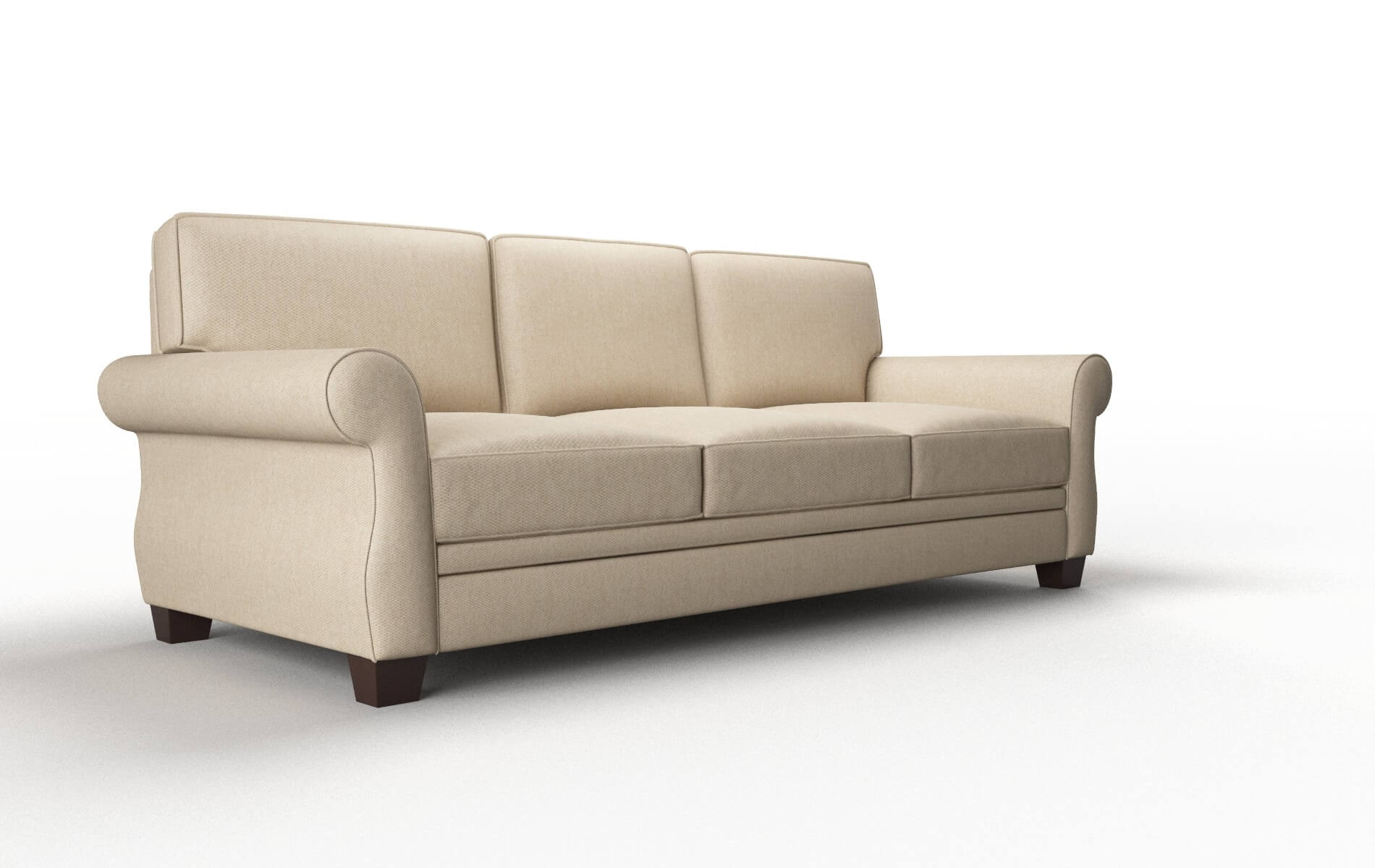 Rome Cosmo Fawn Sofa espresso legs 2