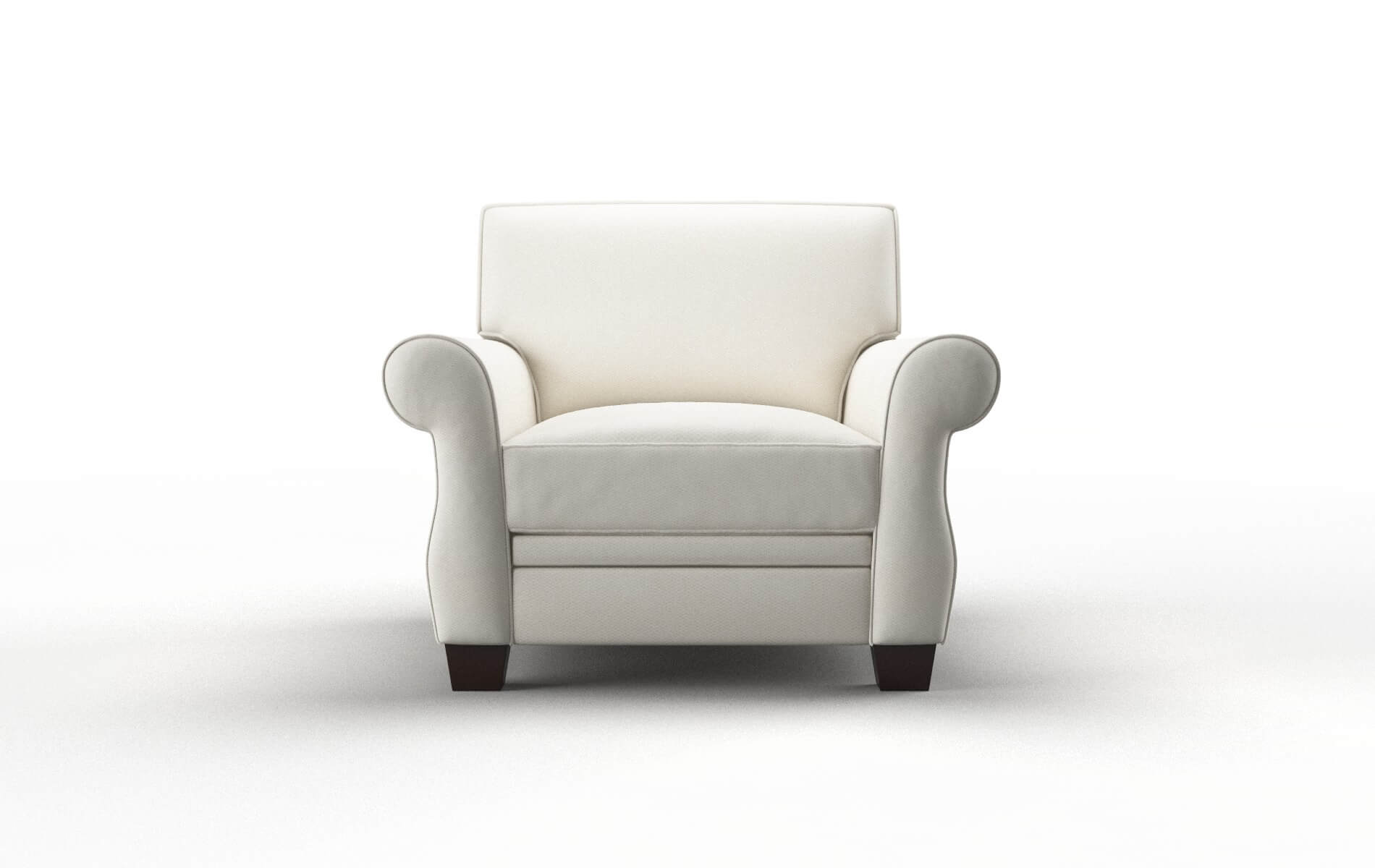 Rome Cosmo ivory Chair Espresso Legs  1