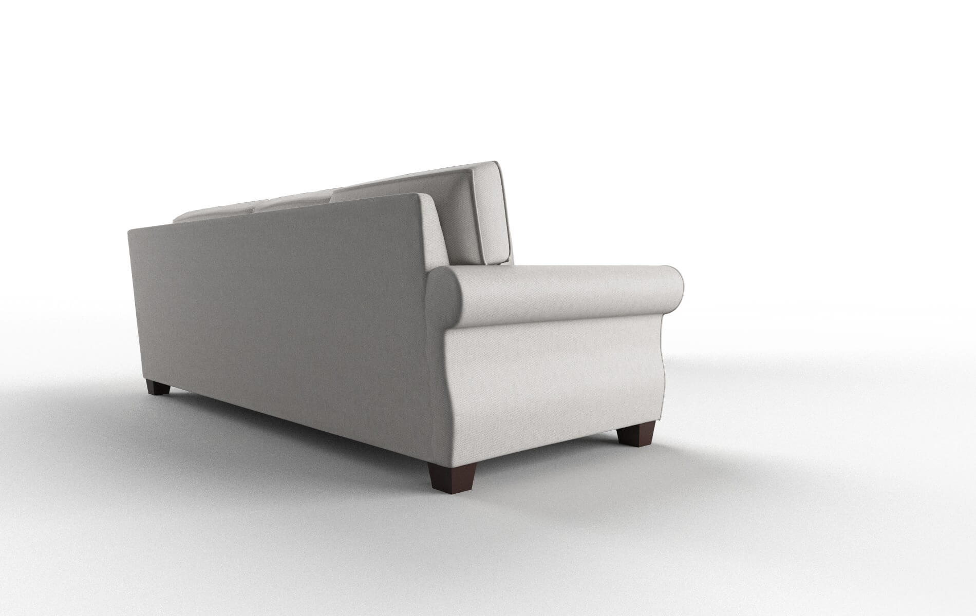 Rome Cosmo Silver Sectional espresso legs 3