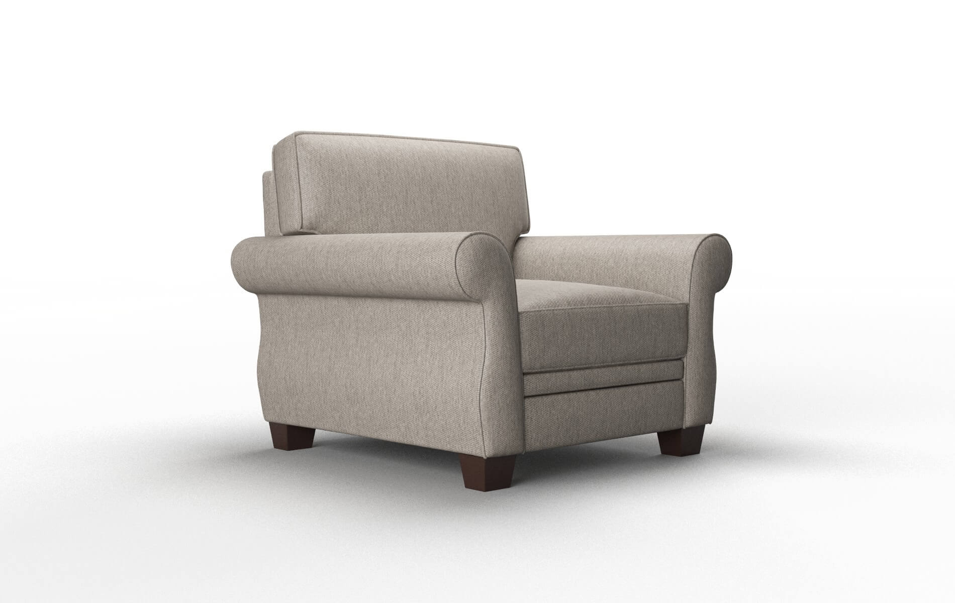 Rome Cosmo Taupe Chair espresso legs 2